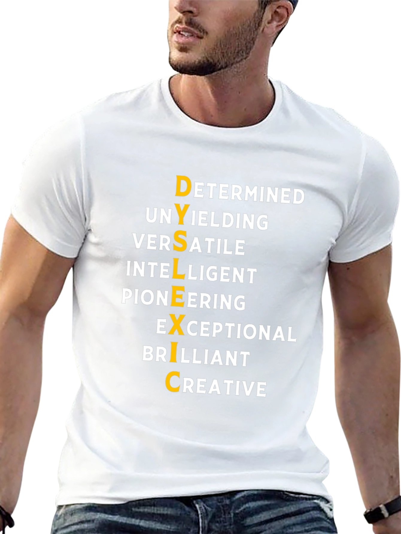 Black Dyslexic Empowering T-Shirt view 13