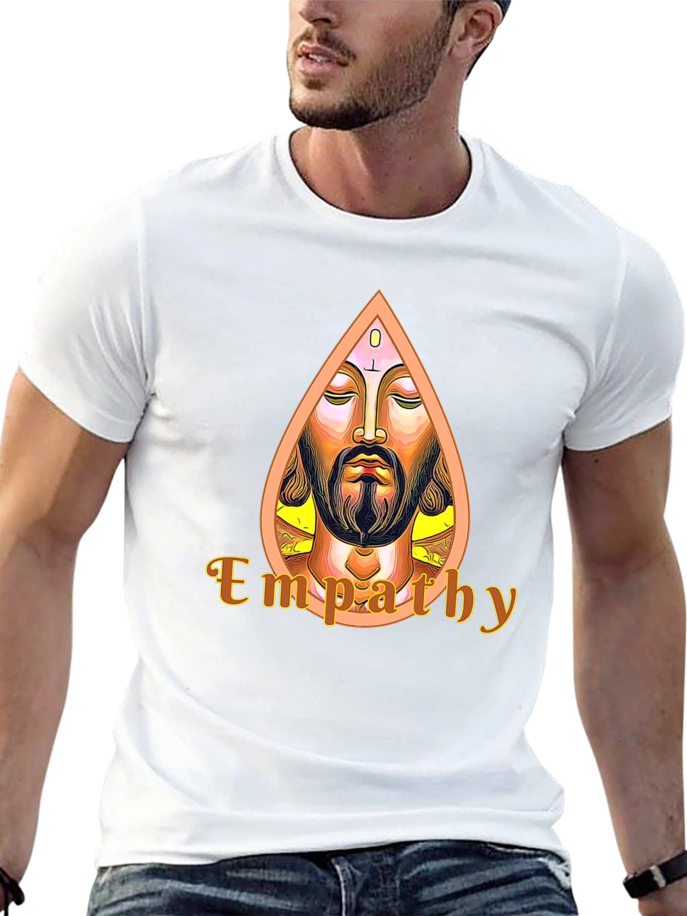 Black Empathy Graphic Tee - Spiritual Art T-Shirt view 13