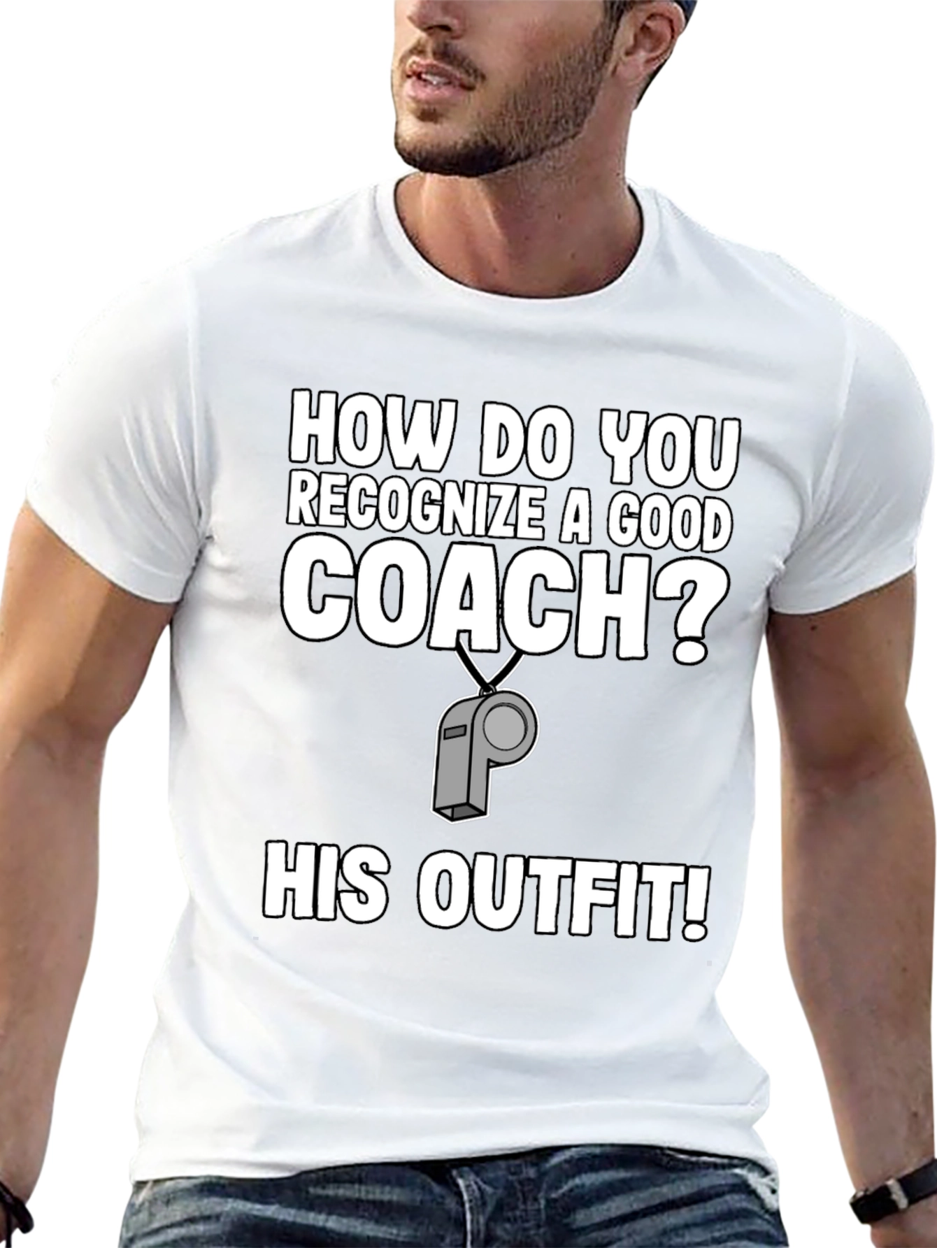 Black Funny Coach Outfit T-Shirt view 13