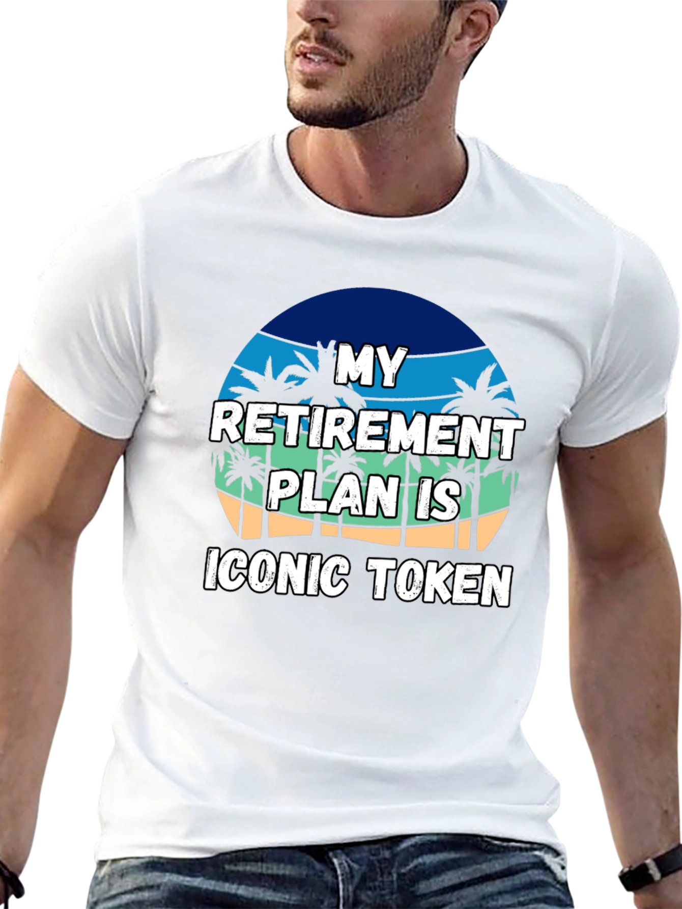 Black Retirement Plan Iconic Token T-Shirt view 13