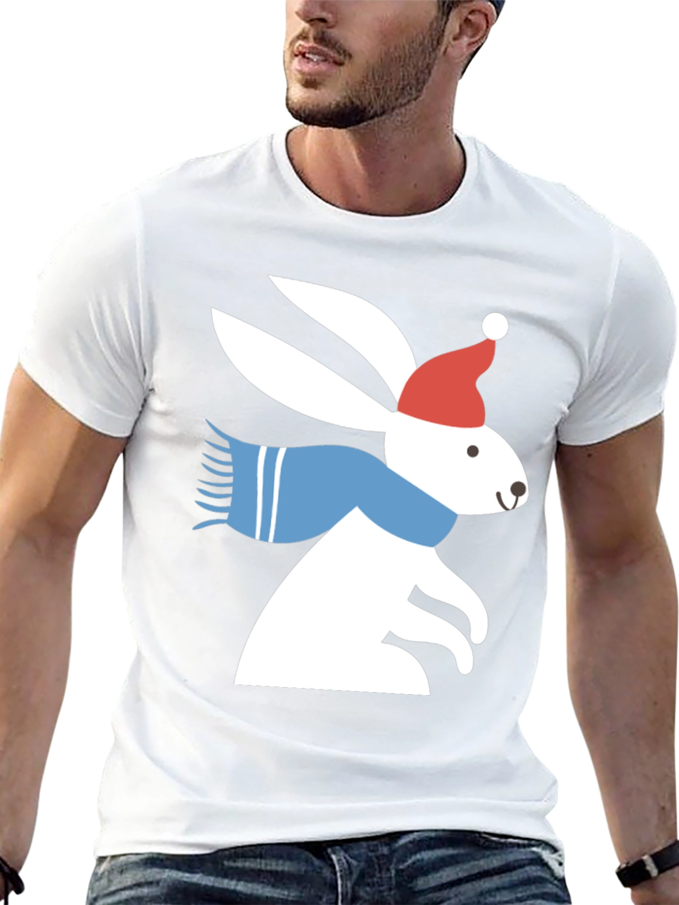 Festive Bunny Graphic Tee - 13