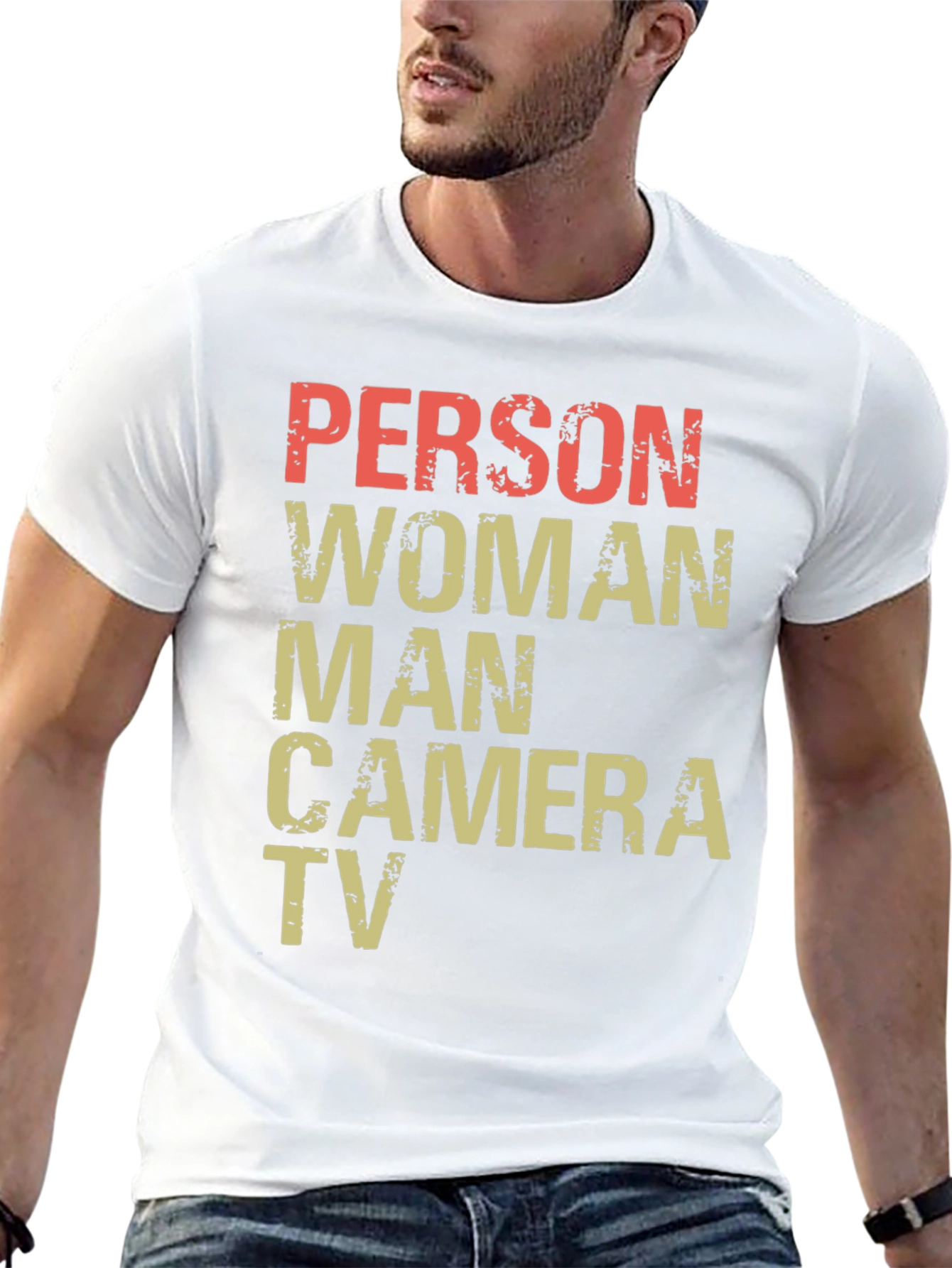 Black Person Woman Man Camera TV Men's T-Shirt view 13