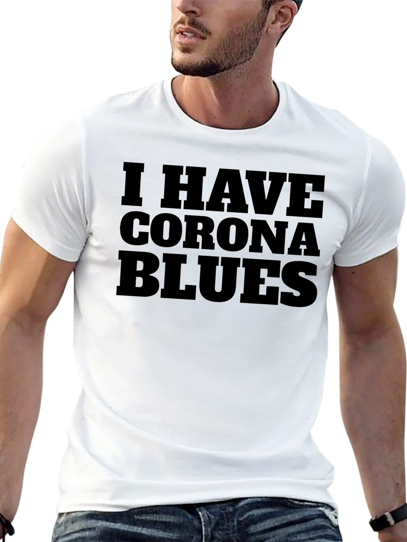 Black Corona Blues Graphic T-Shirt view 13