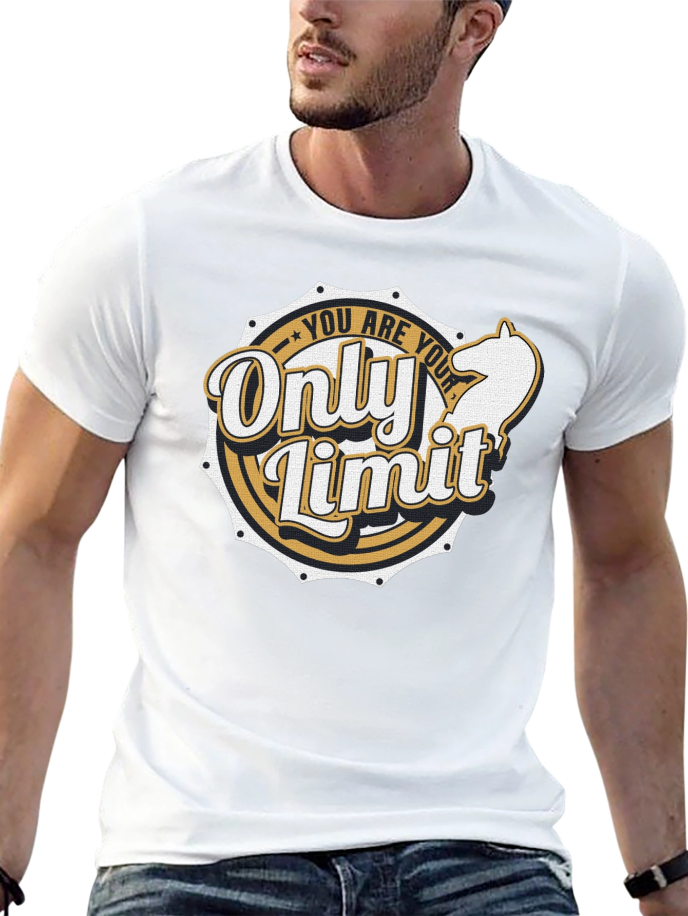 Black You Are Your Only Limit Graphic T-Shirt view 13