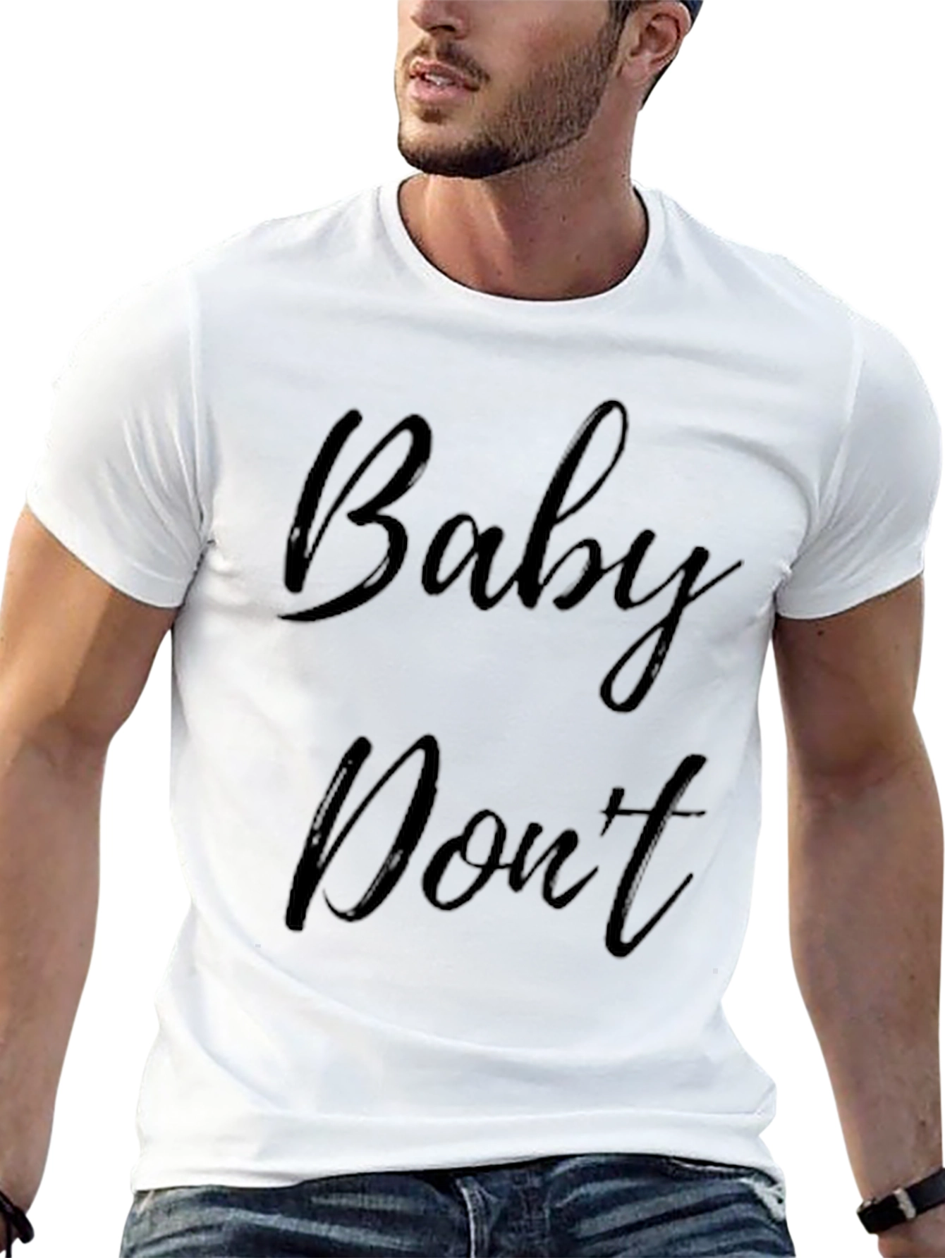 Black Baby Don't Graphic Tee - Soft Cotton Blend view 13