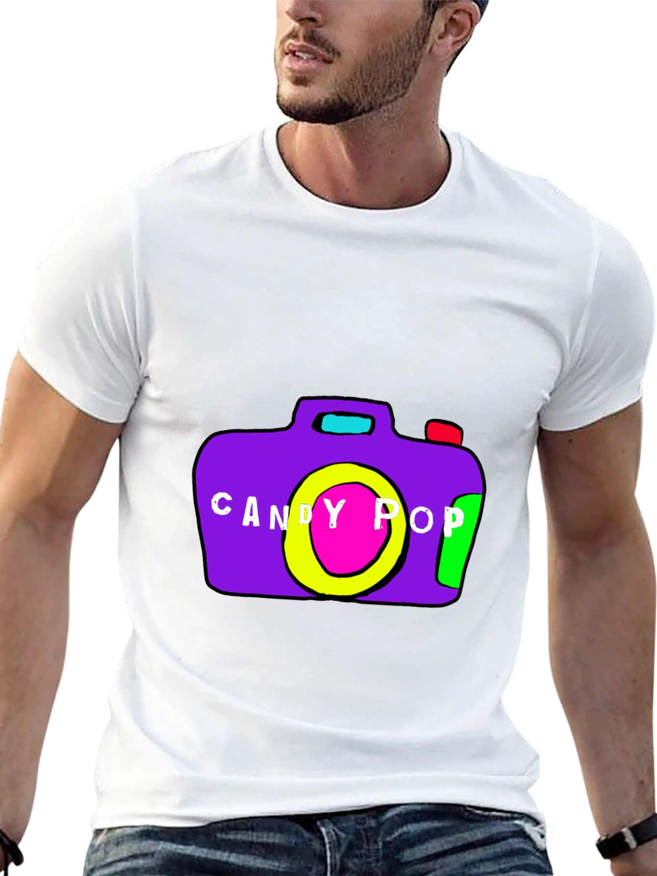 Black Candy Pop Camera Graphic Tee - Black view 13