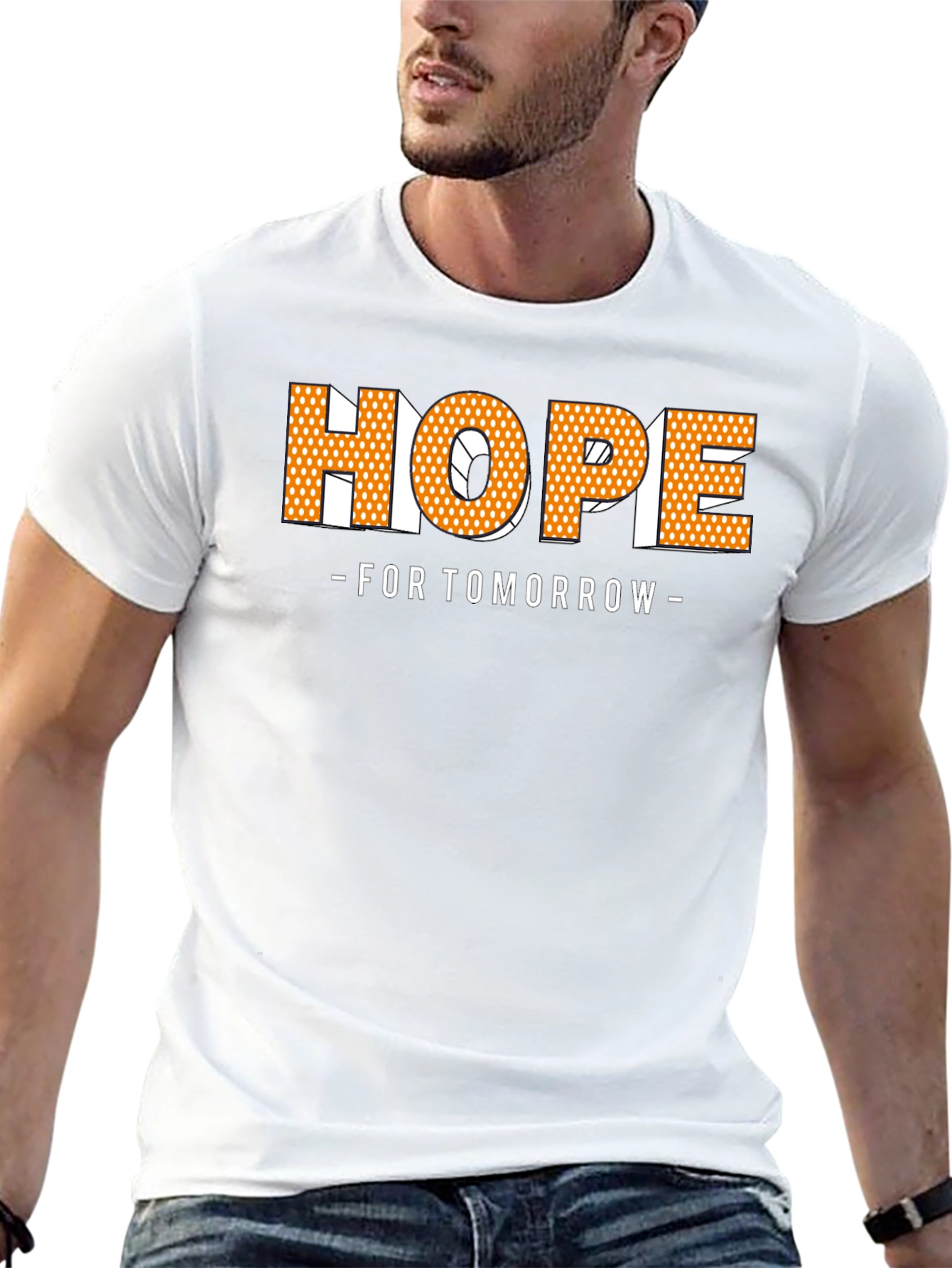 Black Hope For Tomorrow Graphic T-Shirt view 13