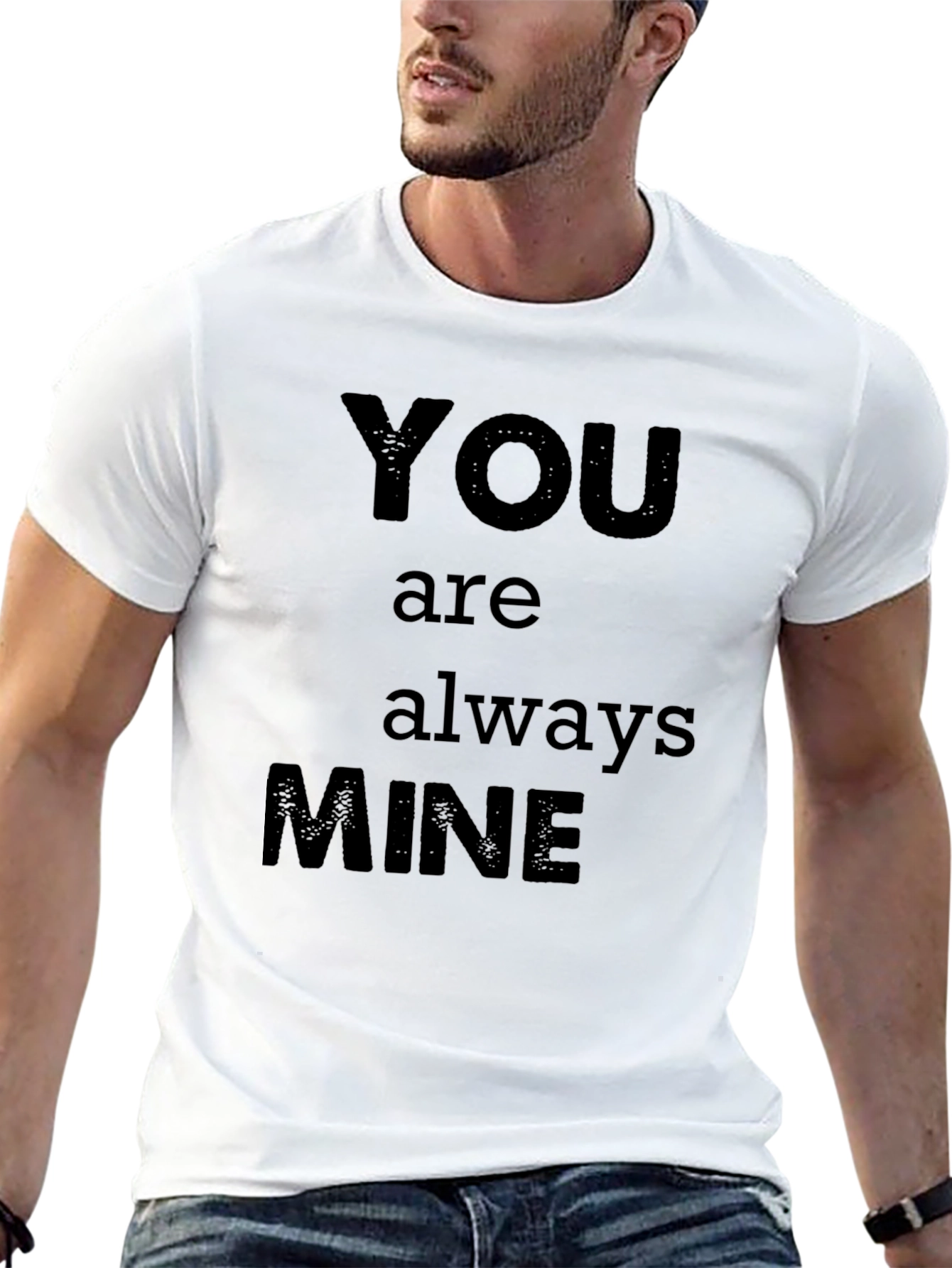 Black You Are Always Mine Graphic T-Shirt view 13