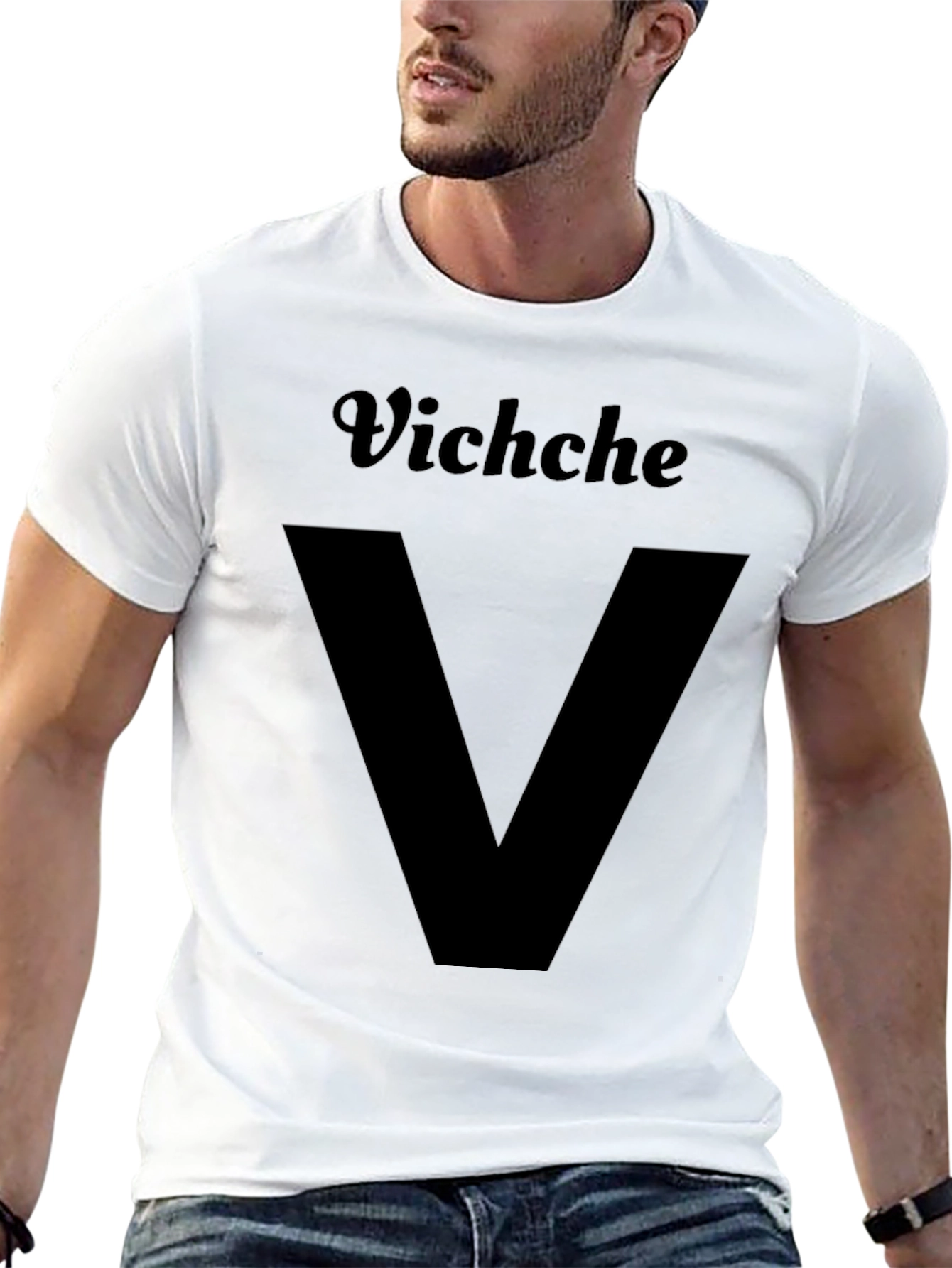 Black Vichche V Graphic T-Shirt - Black view 13