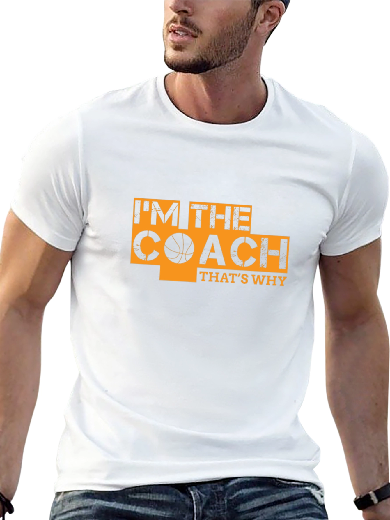 Black I'm The Coach T-Shirt - Basketball Coach Tee view 13
