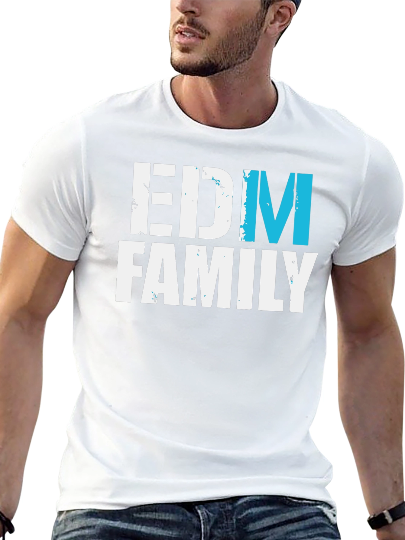 Black EDM Family T-Shirt - Music Lover Tee view 13