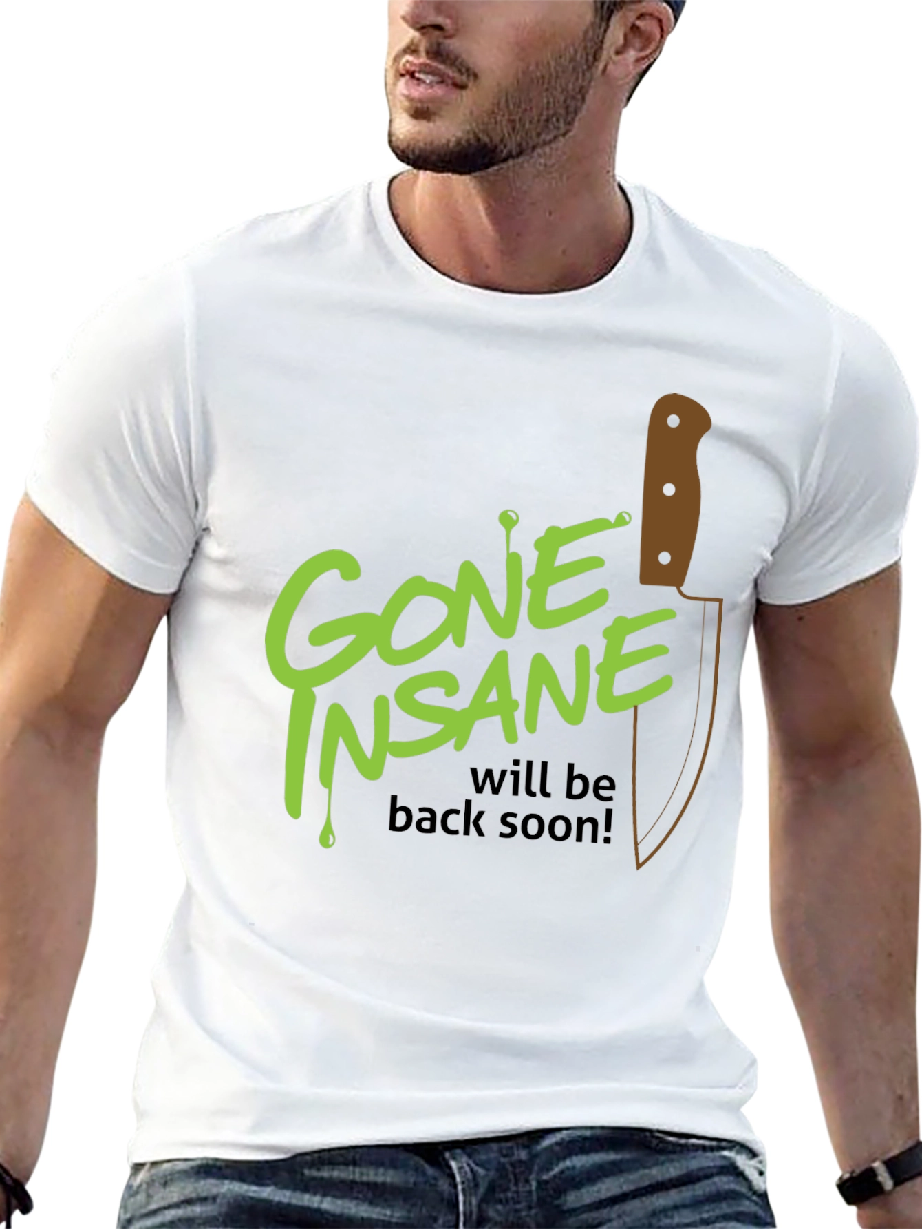 Gone Insane Graphic Tee - Will Be Back Soon! - 13