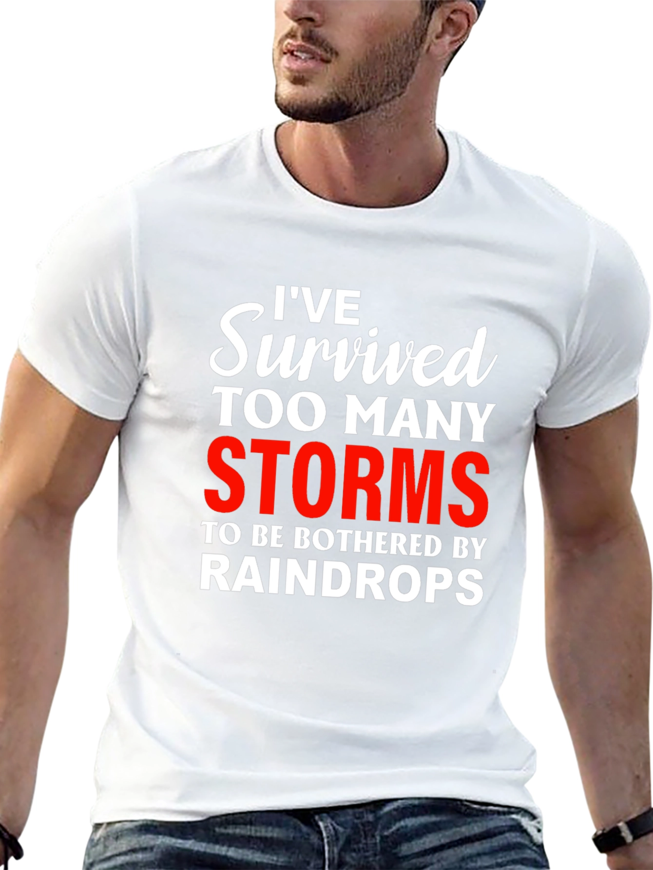 Black I've Survived Too Many Storms Graphic Tee view 13