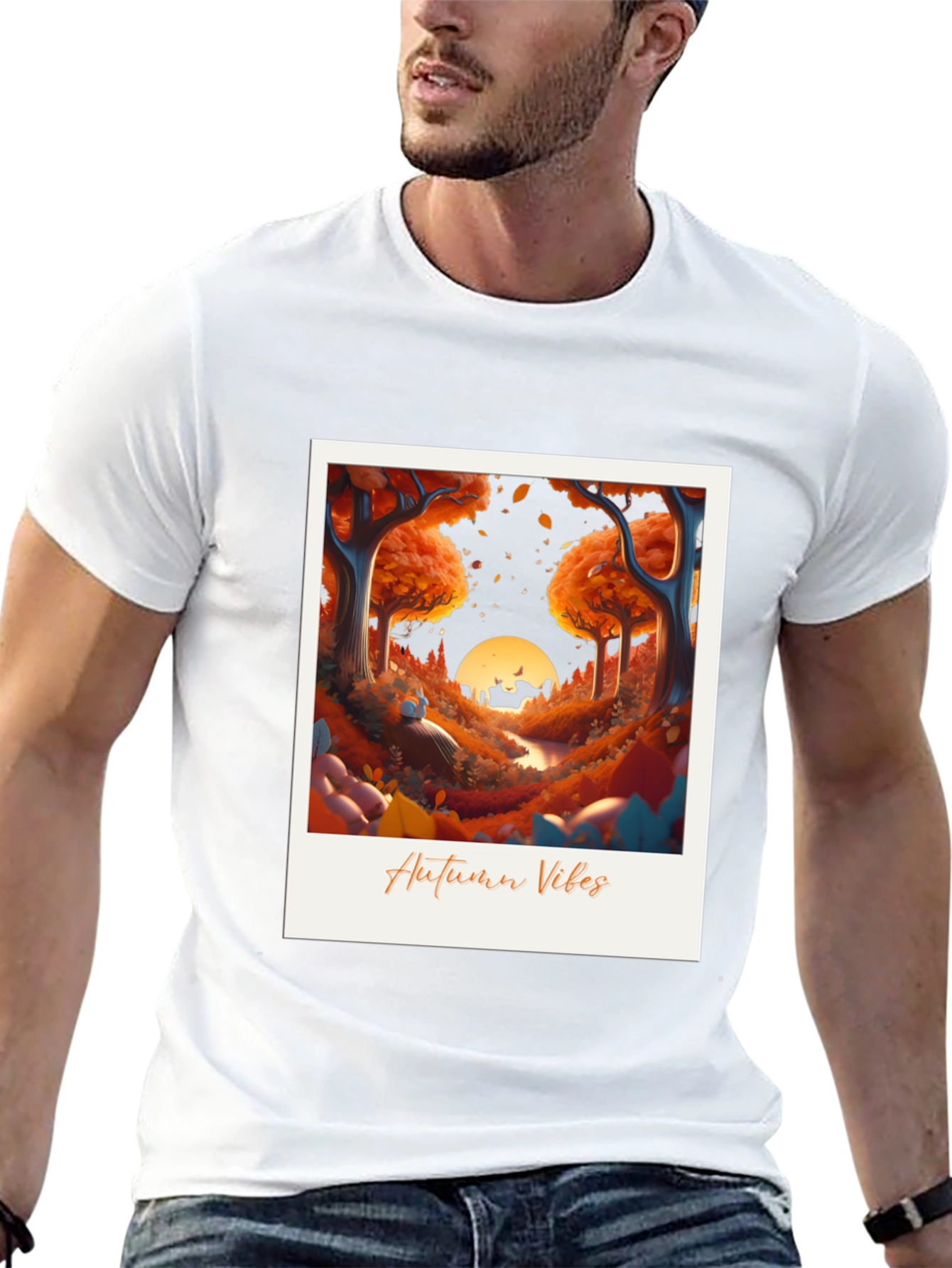 Black Autumn Vibes T-Shirt view 13