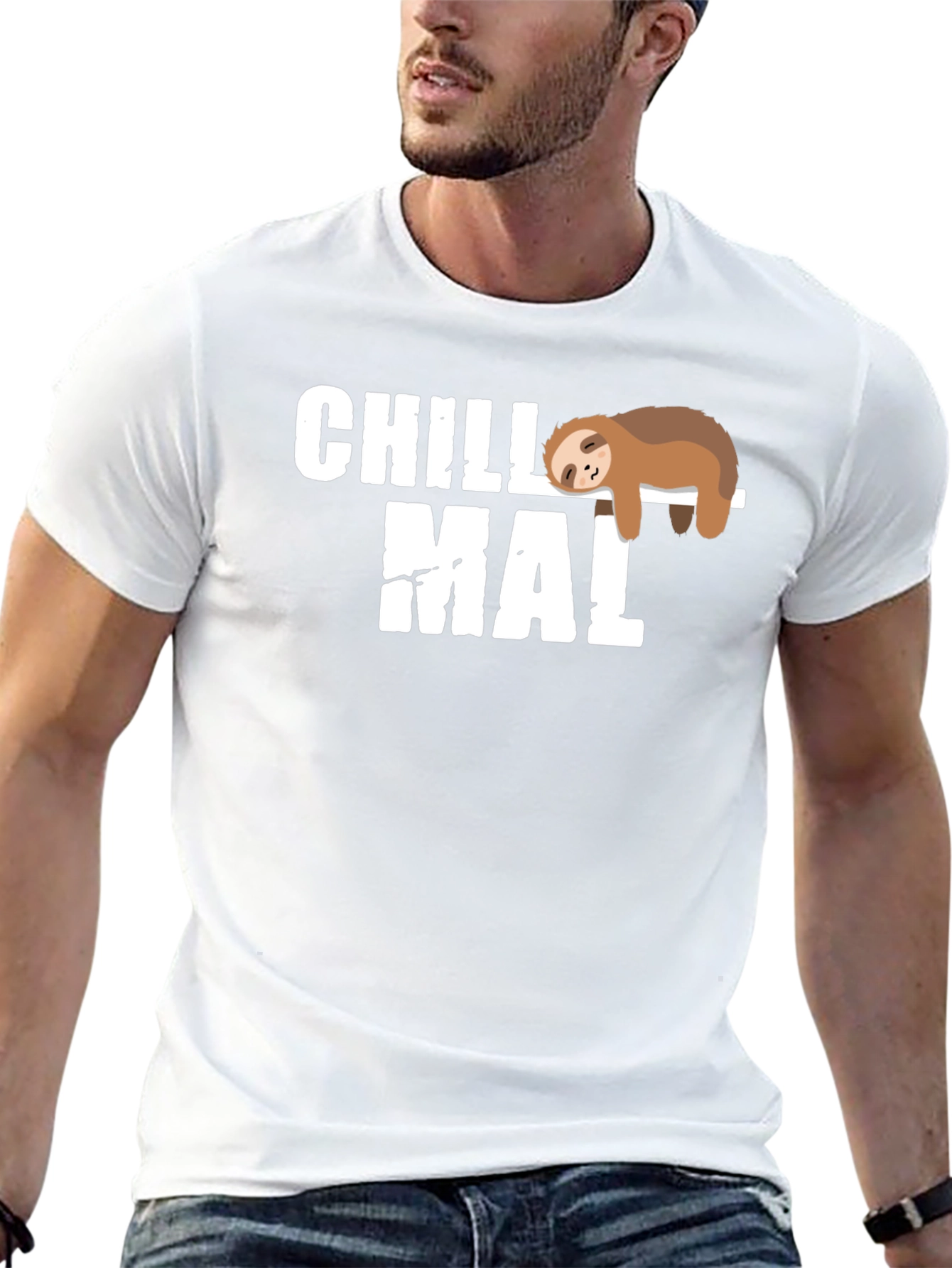 Black Chill Mal Sloth T-Shirt - Relaxed Fit view 13