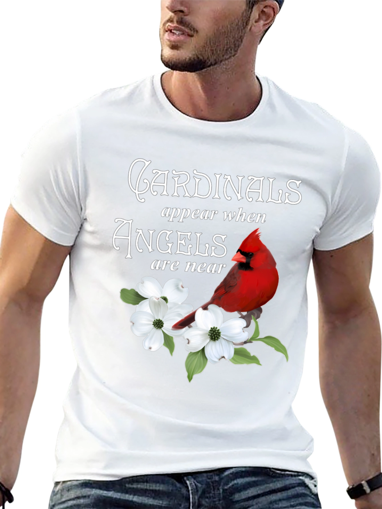Black Cardinals Appear When Angels Are Near T-Shirt view 13