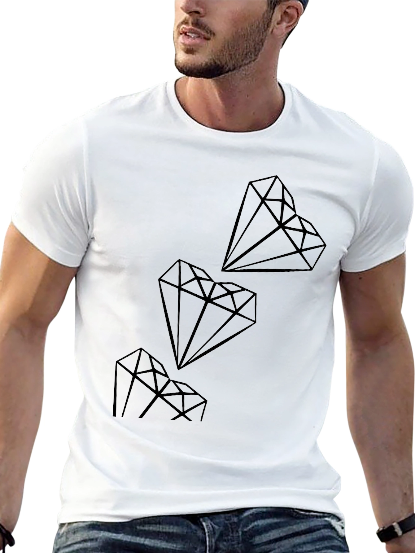 Black Diamond Graphic Black T-Shirt view 13