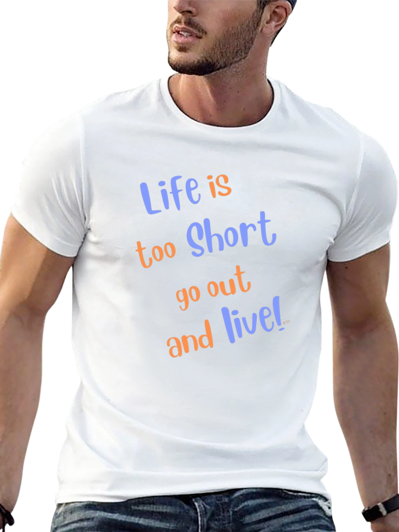Black Life Is Too Short Graphic Tee view 13
