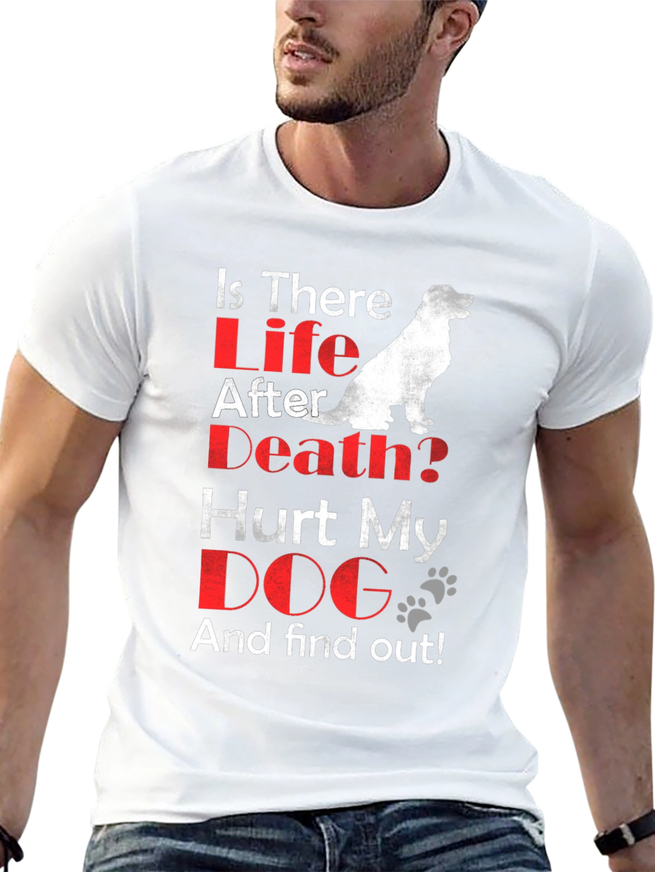 Black Is There Life After Death? Dog Lover T-Shirt view 13