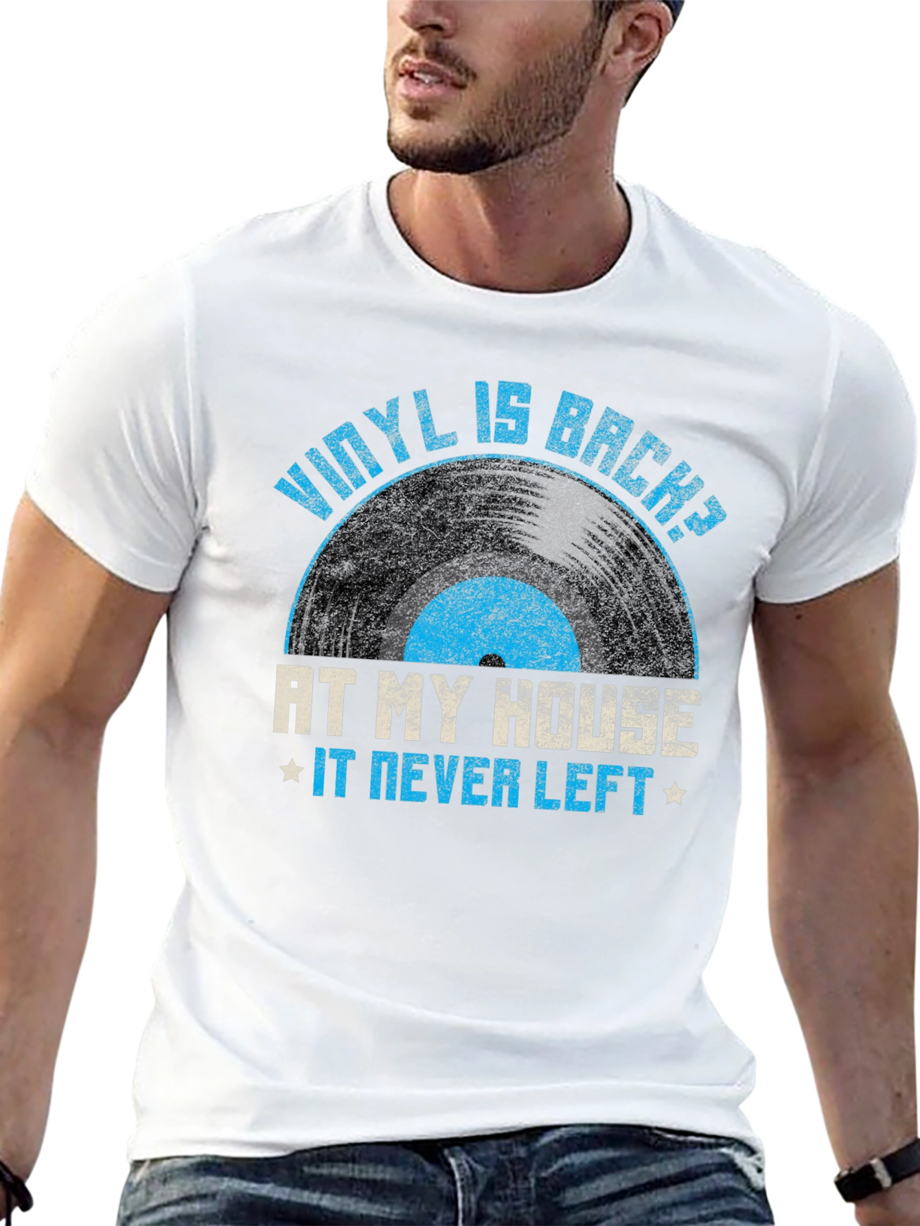 Vinyl is Back T-Shirt - At My House It Never Left - 13