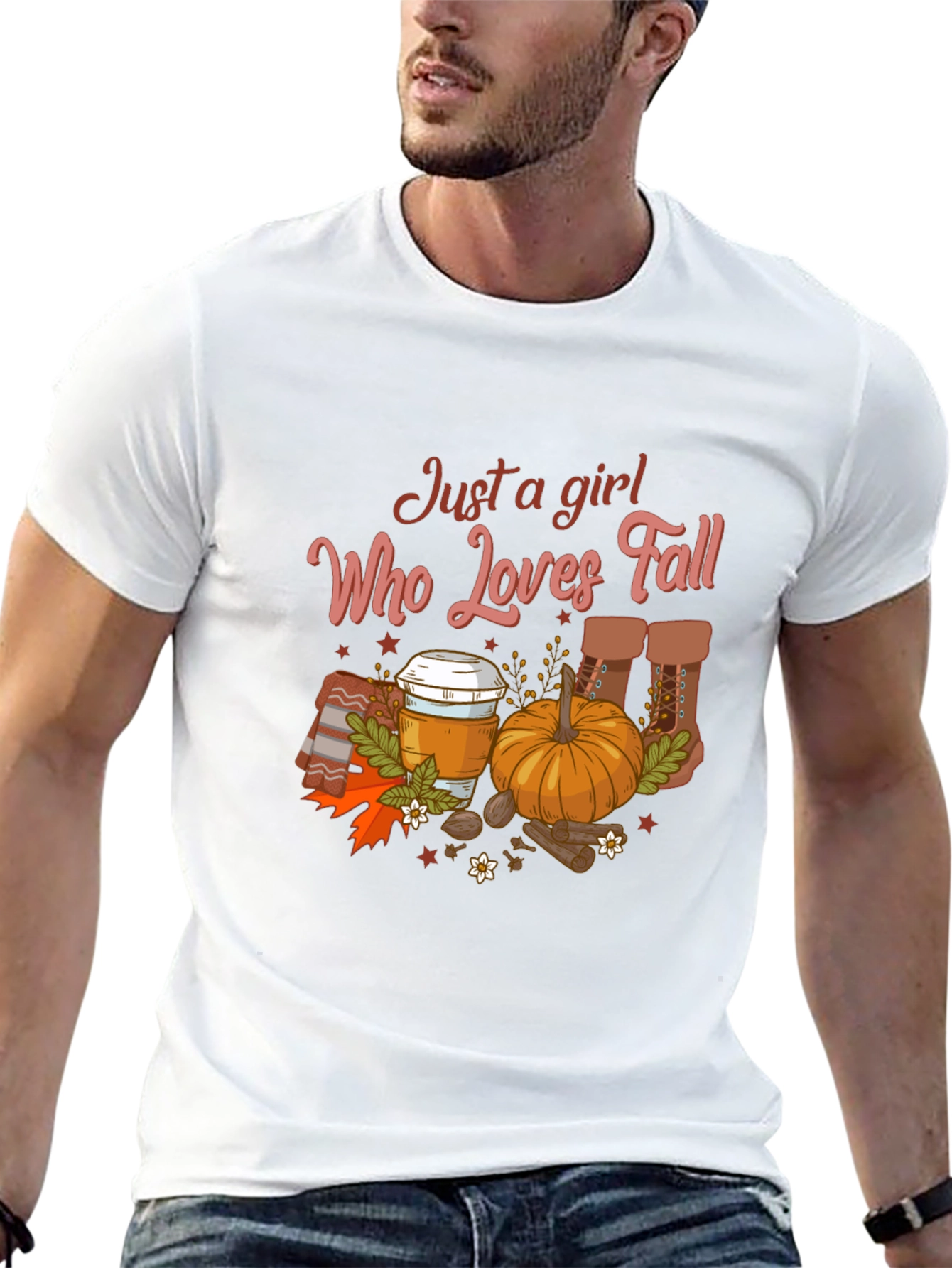 Just a Girl Who Loves Fall T-Shirt - 13