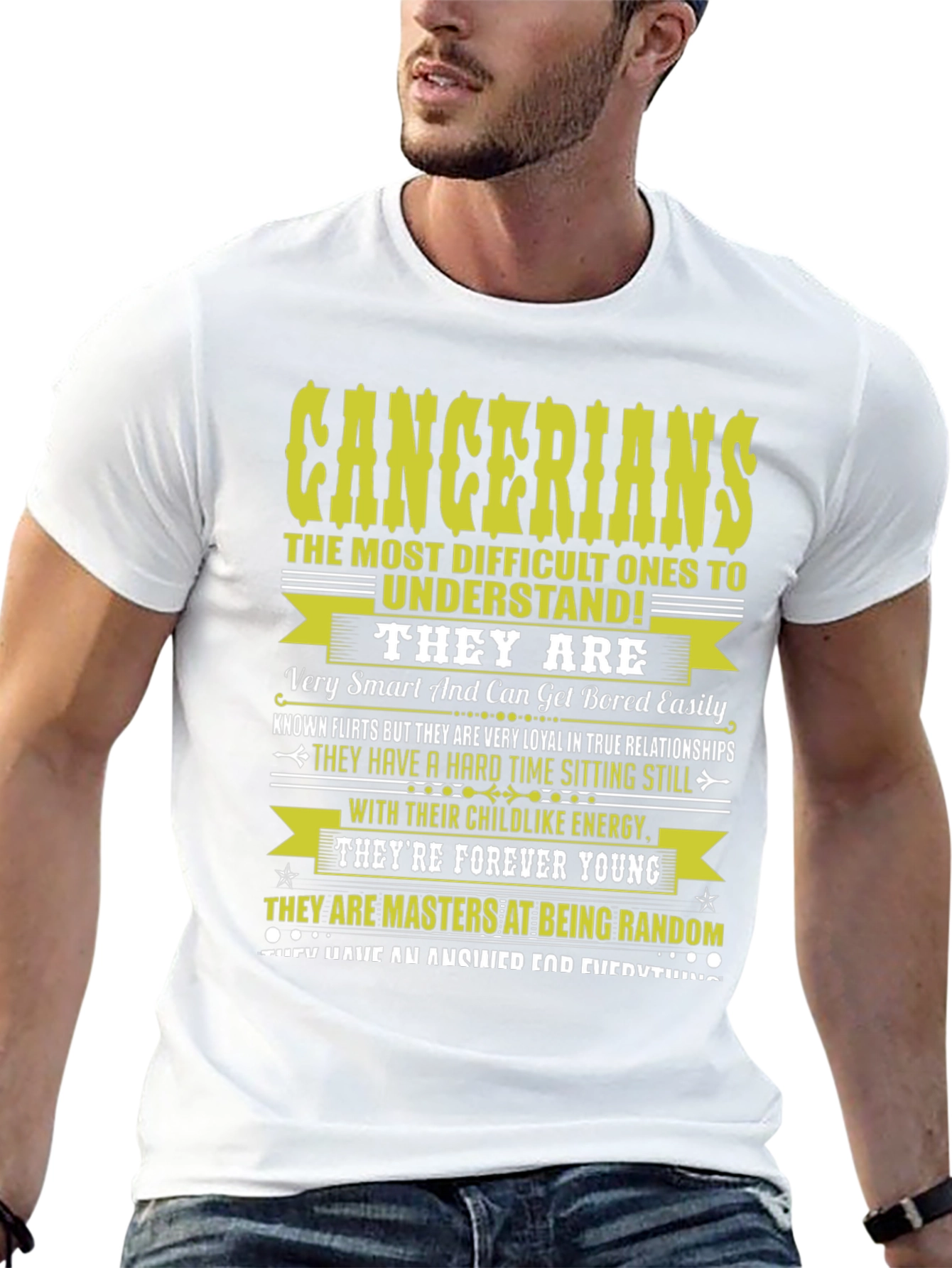 Black Cancerian Zodiac T-Shirt - Difficult to Understand! view 13