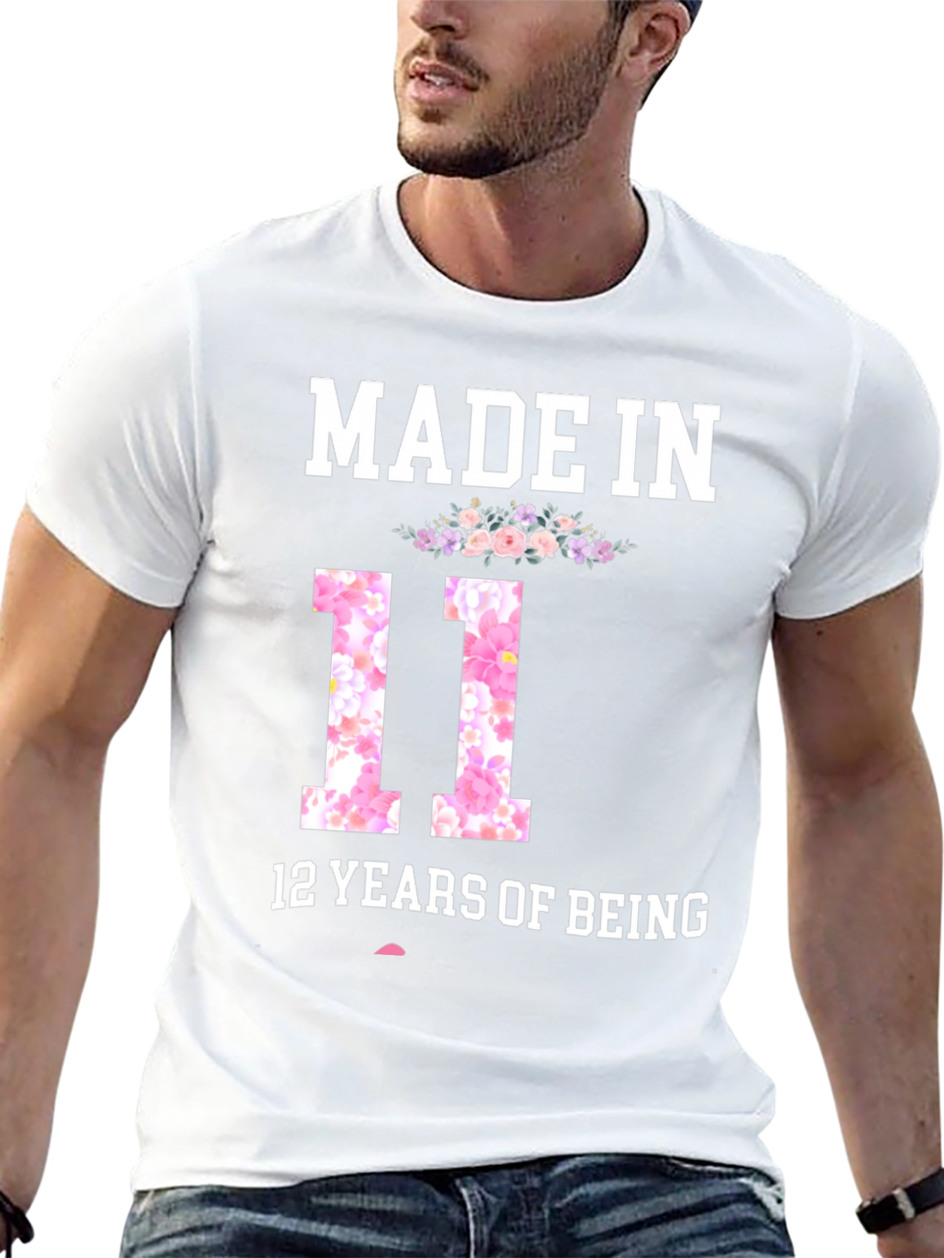 Black Made In 11, 12 Years Of Being T-Shirt view 13