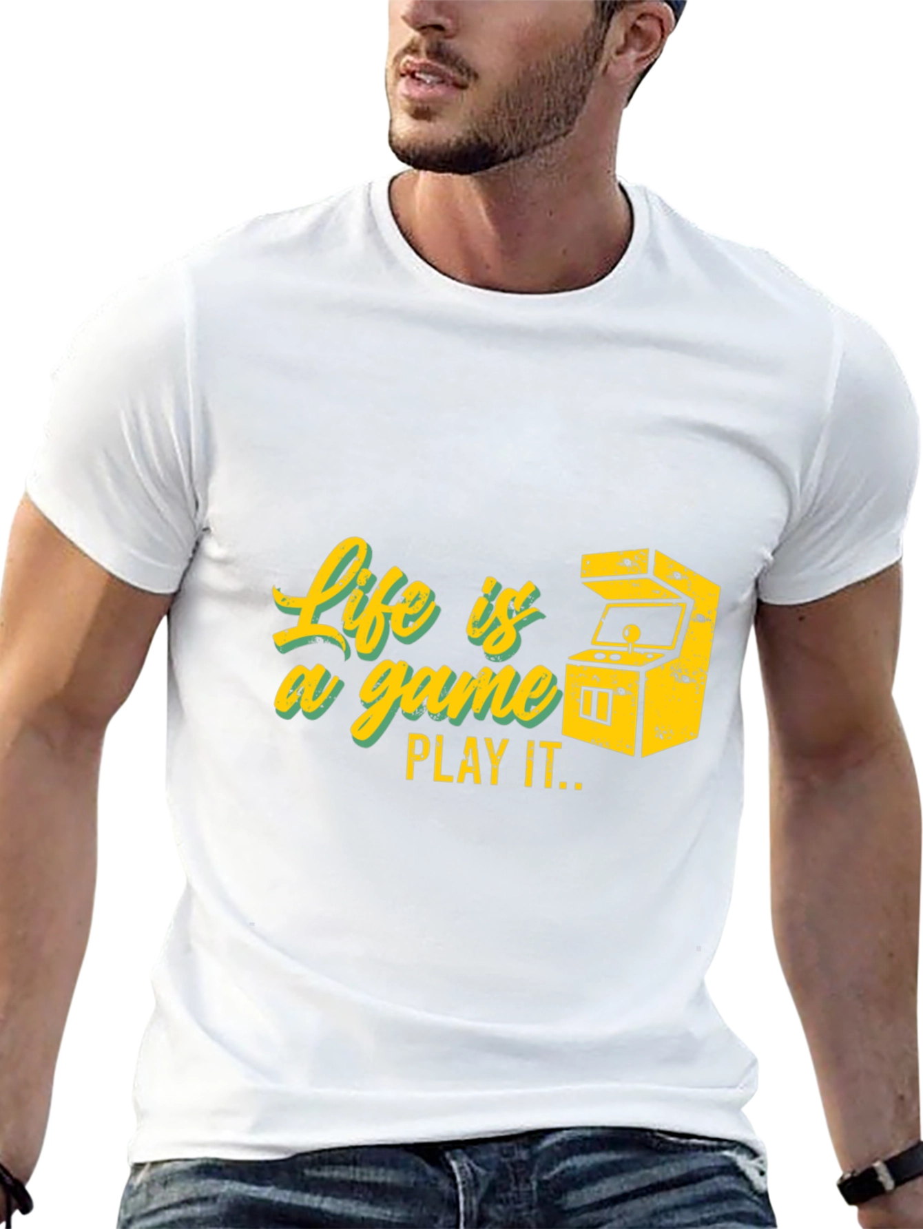 Black Life is a Game T-Shirt - Gamer Style view 13