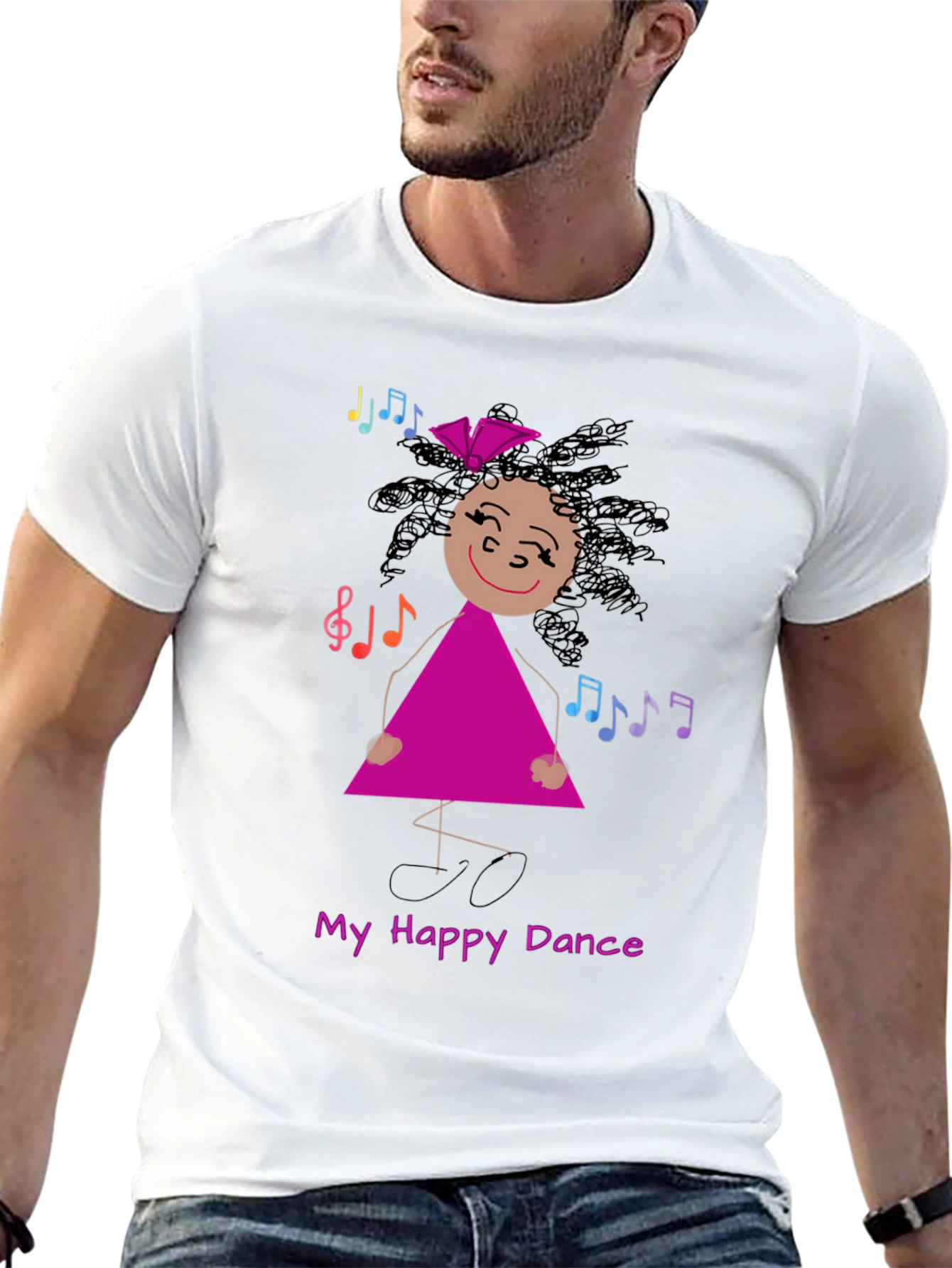 Black My Happy Dance T-Shirt view 13