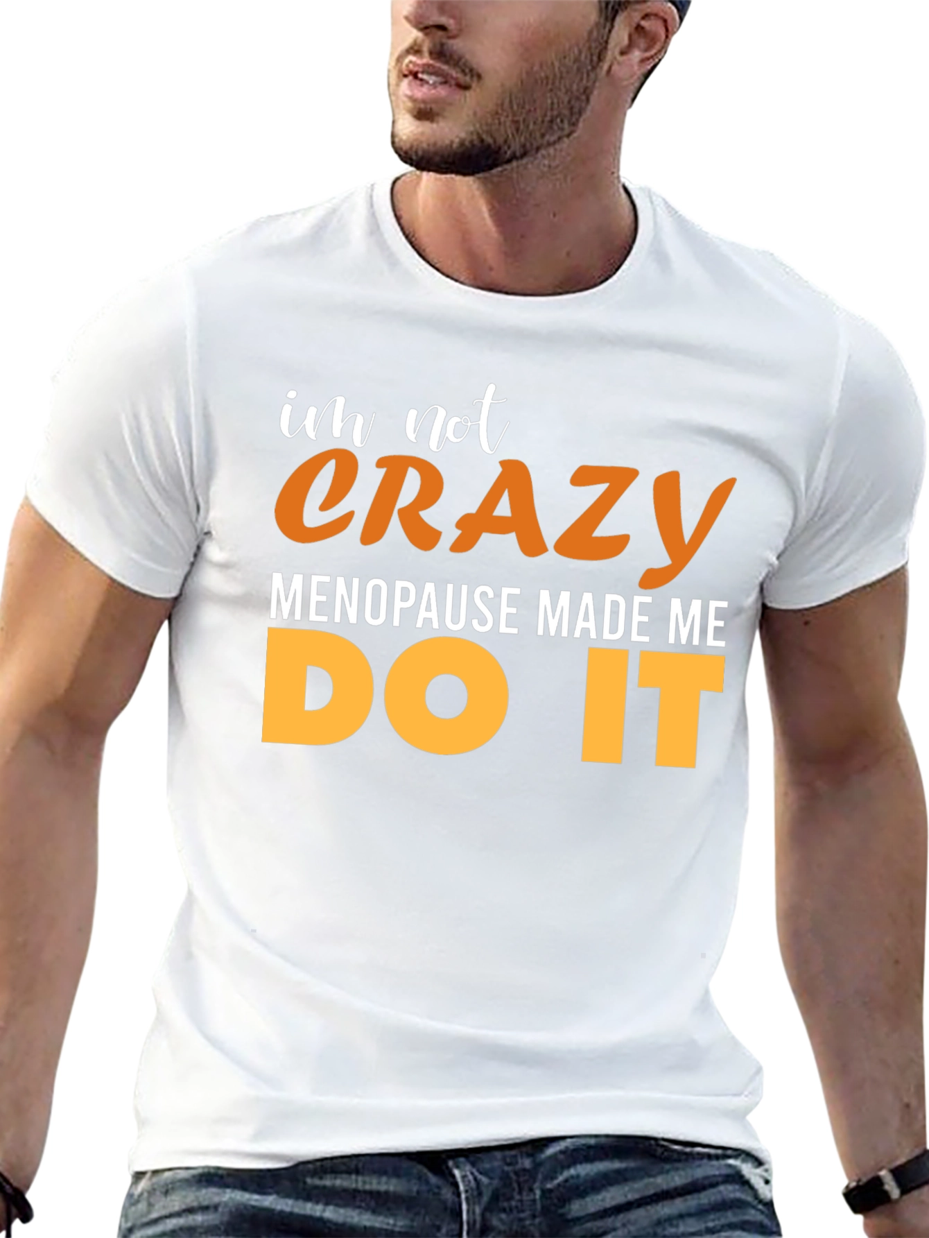 Black Crazy Menopause T-Shirt view 13