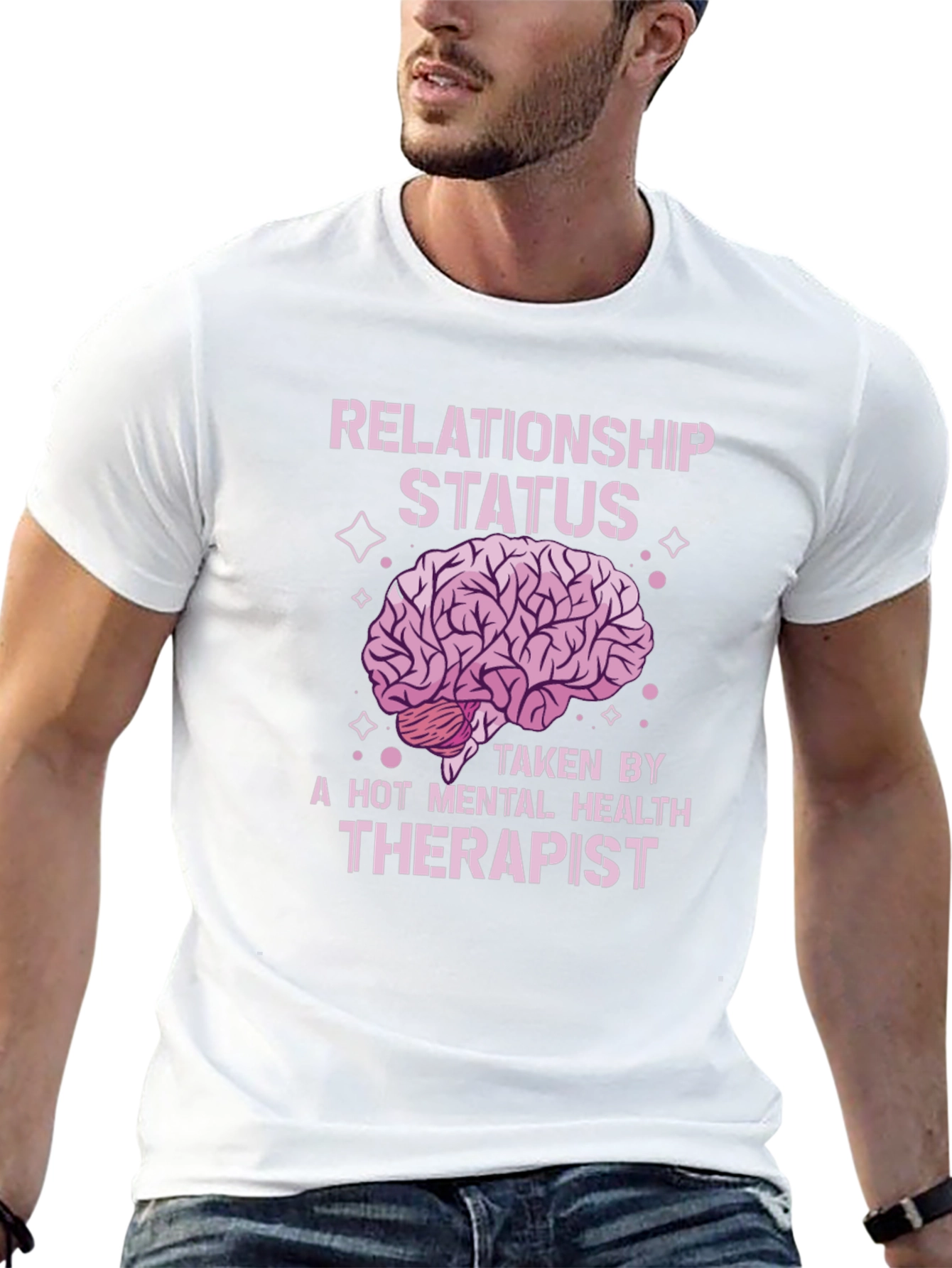 Black Relationship Status Therapist T-Shirt view 13