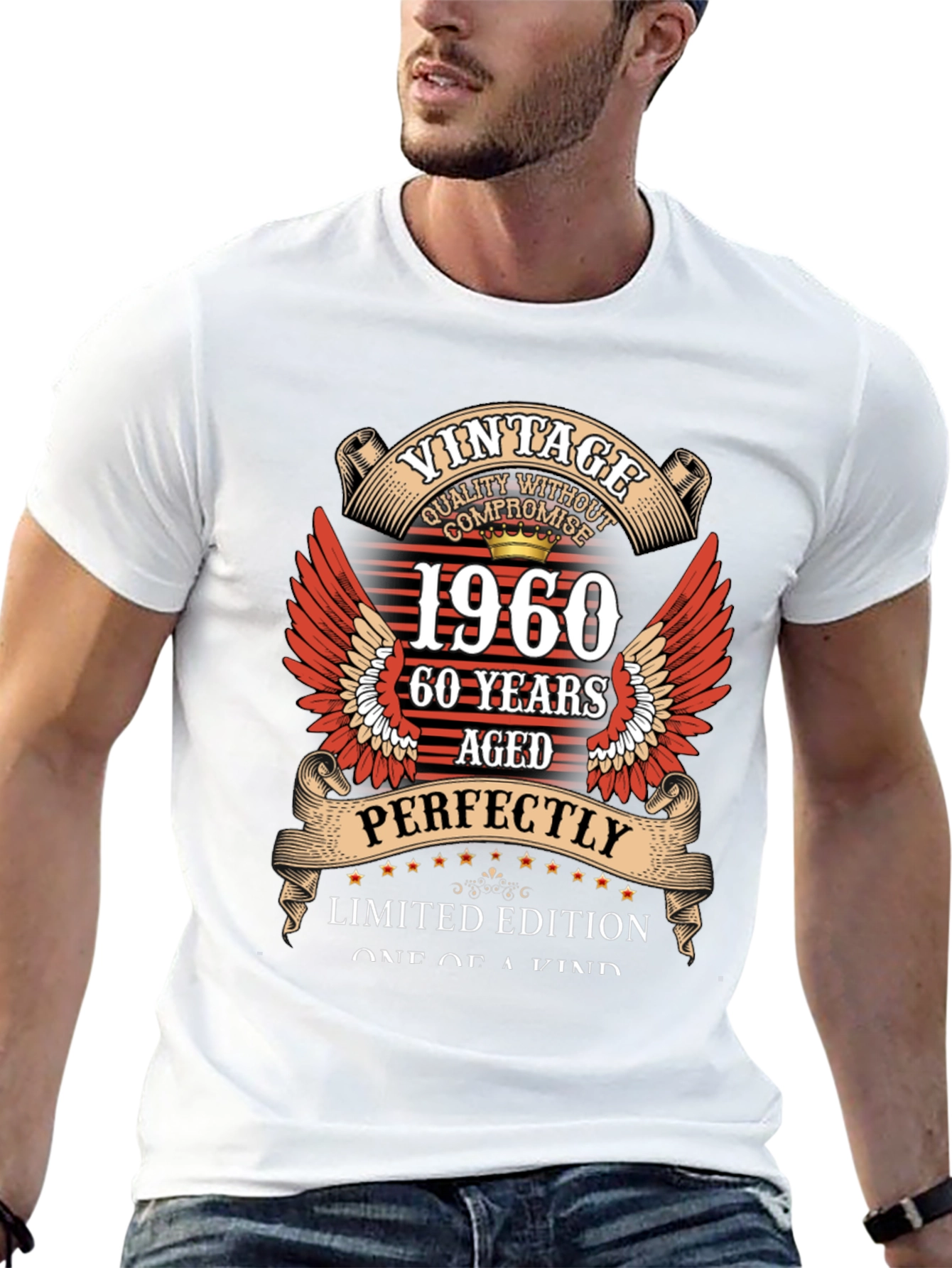 Black Vintage 1960 Limited Edition Graphic T-Shirt view 13
