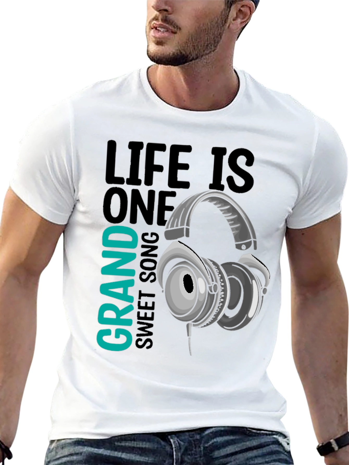 Black Life is One Grand Sweet Song Graphic Tee view 13