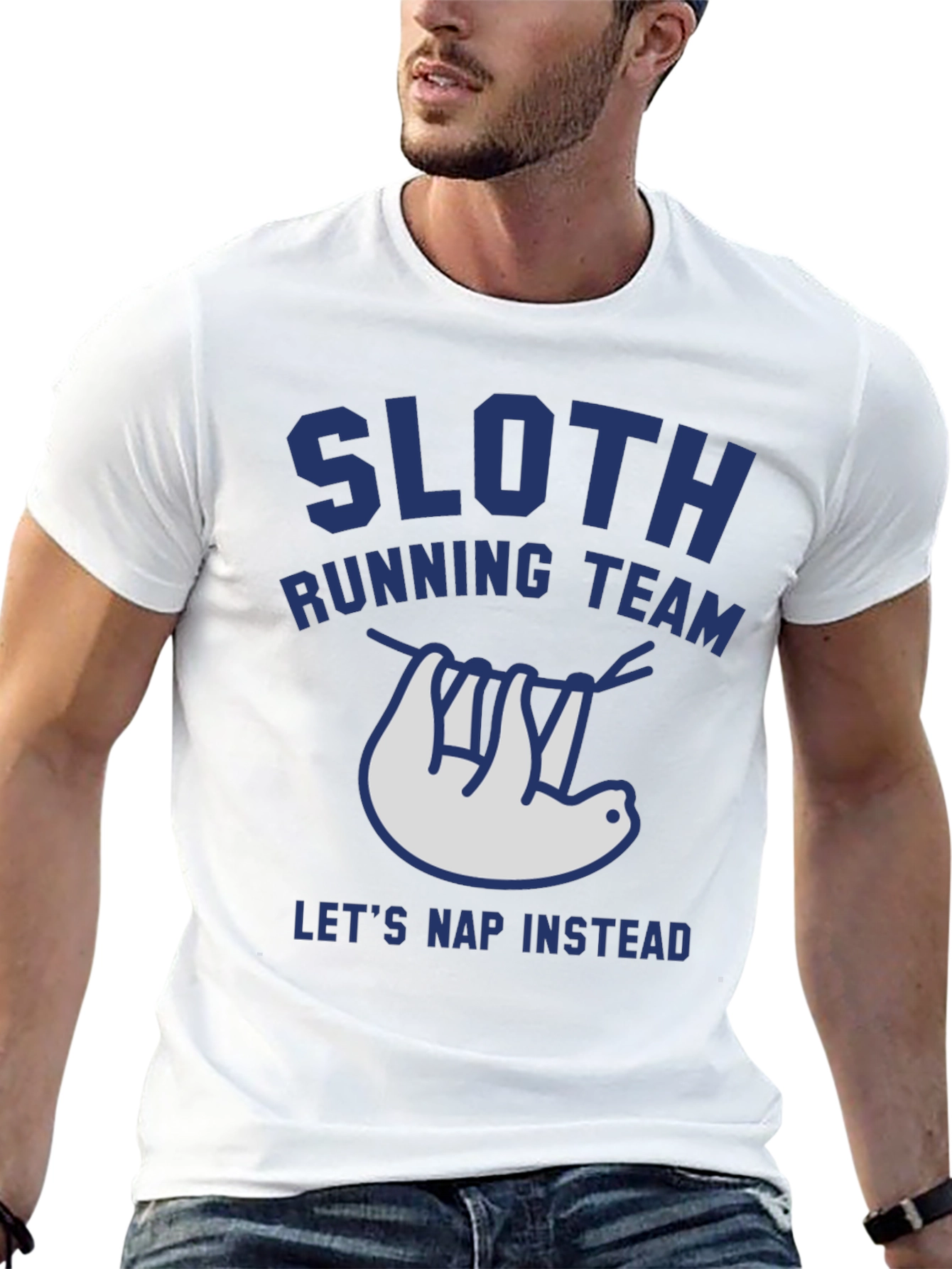 Black Sloth Running Team Tee - Let's Nap Instead view 13