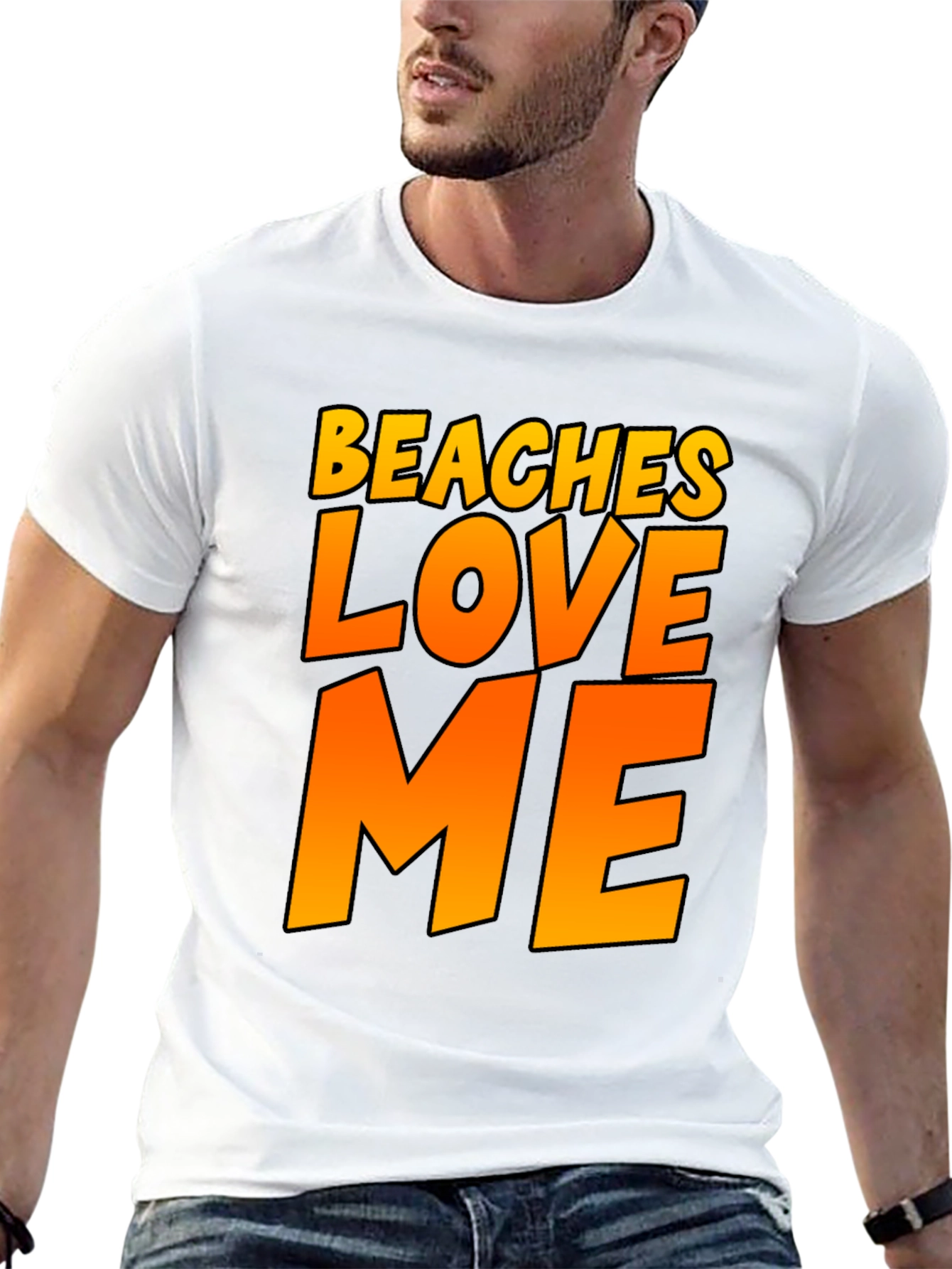 Black Beaches Love Me Graphic Tee - Black Summer Fun Shirt view 13