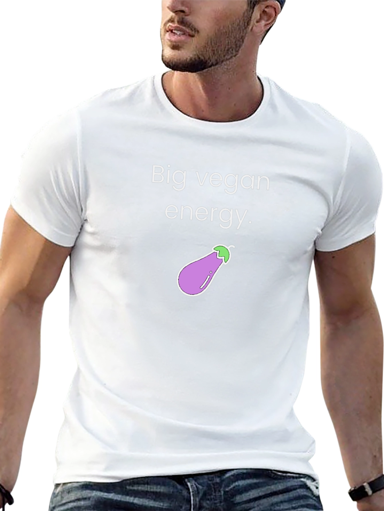 Big Vegan Energy T-Shirt - Unisex Crew Neck - 13