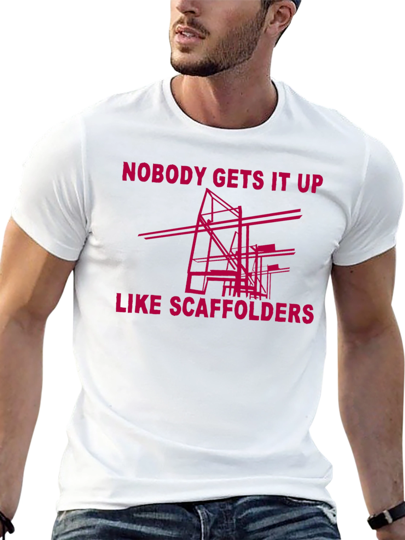 Black Scaffolders Tee: Nobody Gets It Up Like Us! view 13