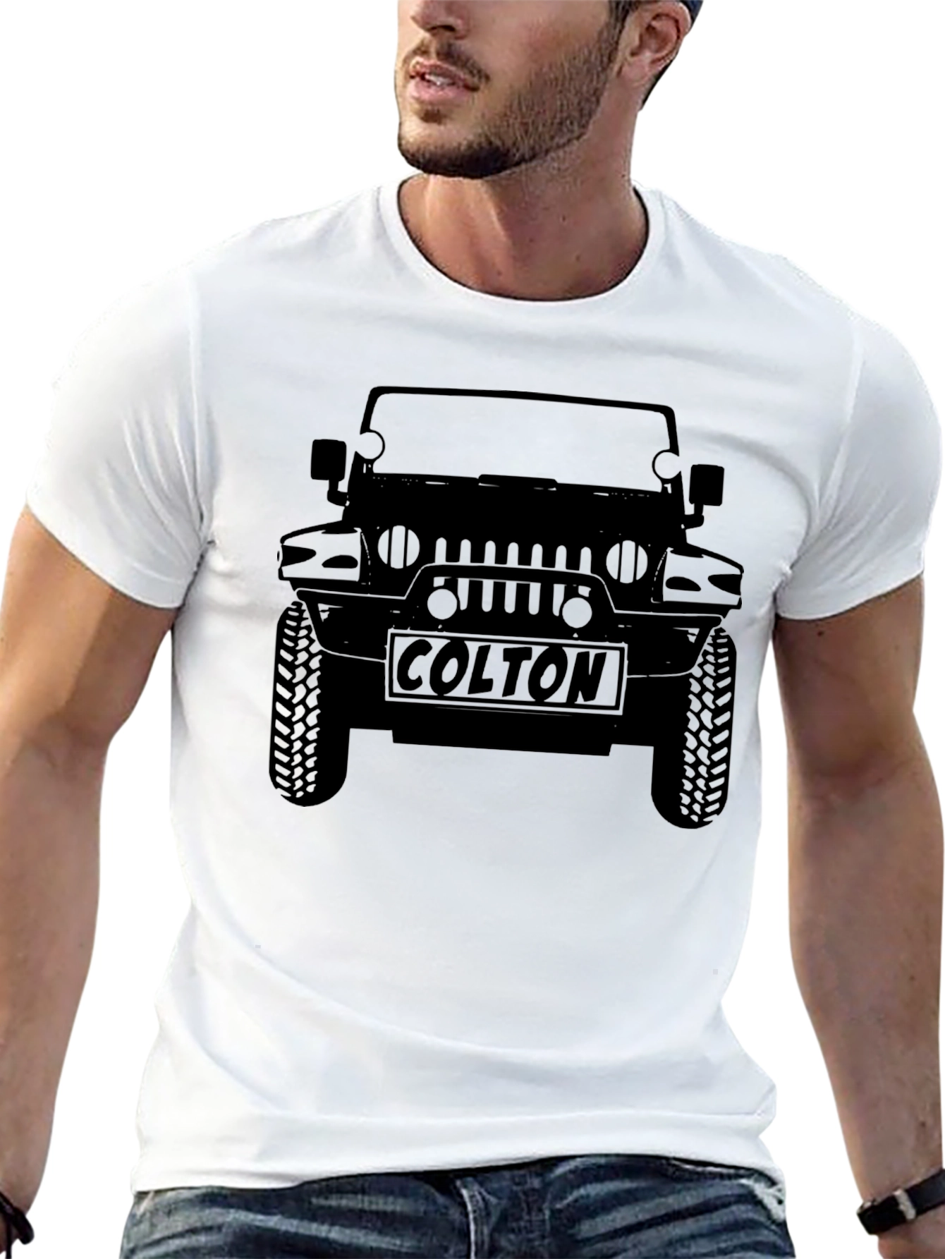 Black Colton Jeep Black Graphic T-Shirt view 13