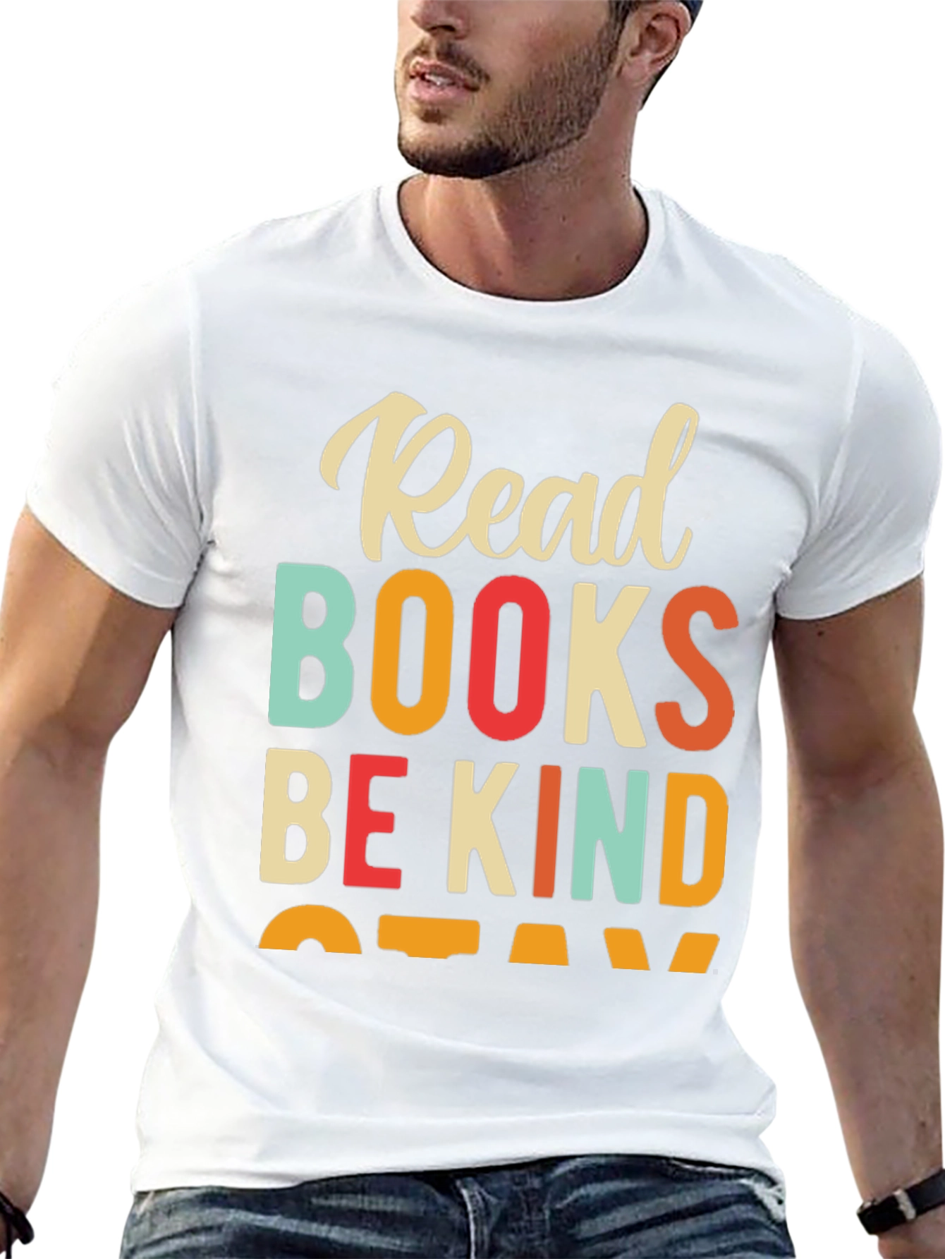 Black Read Books Be Kind Stay T-Shirt view 13