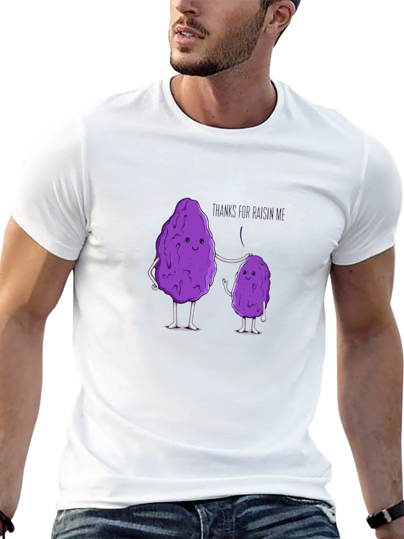 Black Funny Raisin Pun T-Shirt - Thanks for Raisin' Me view 13