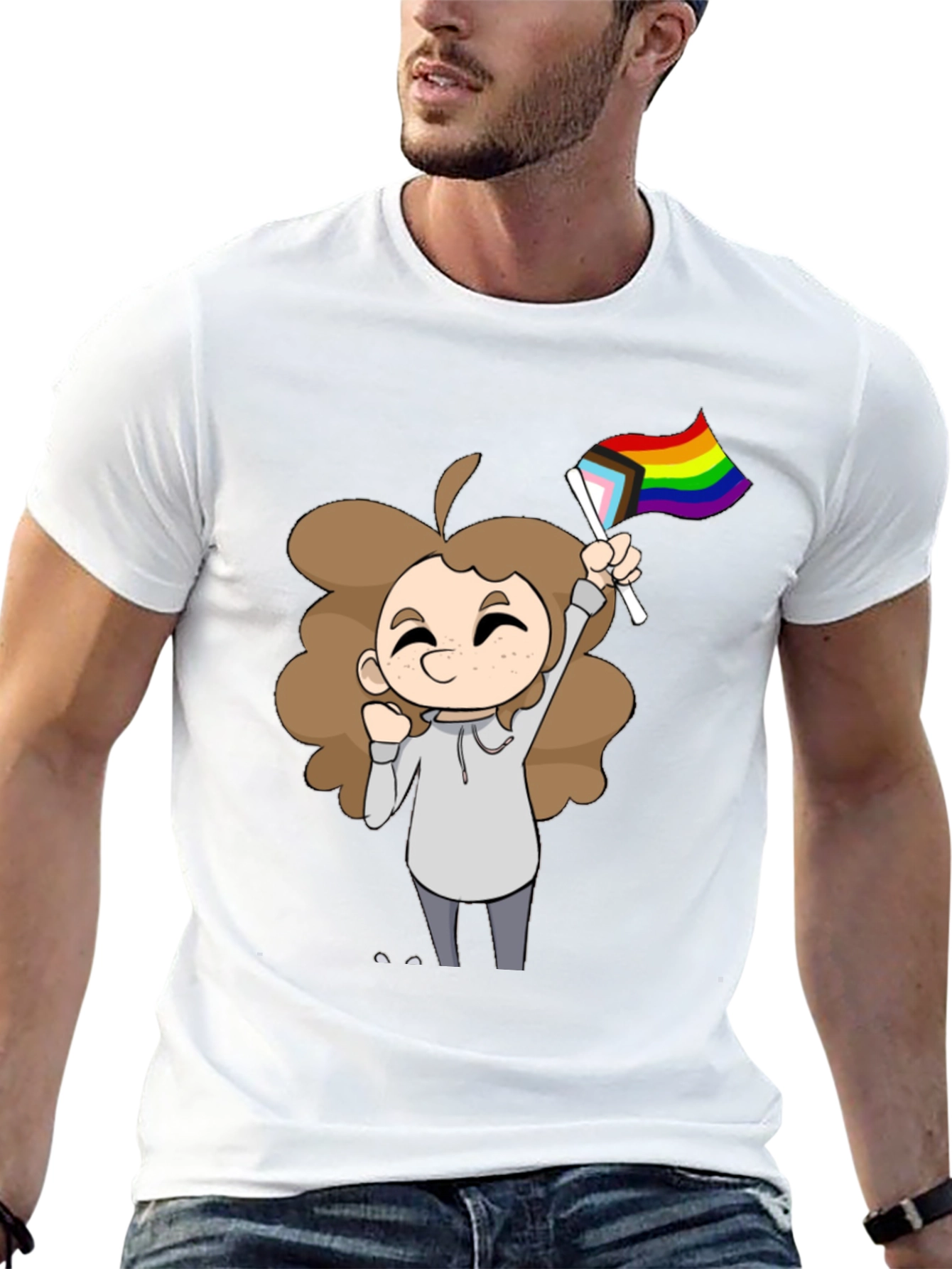 Black Pride Cartoon T-Shirt view 13