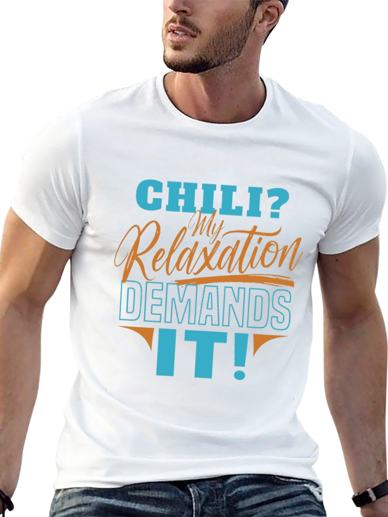 Black Chili? My Relaxation Demands It! Men's Graphic T-Shirt view 13