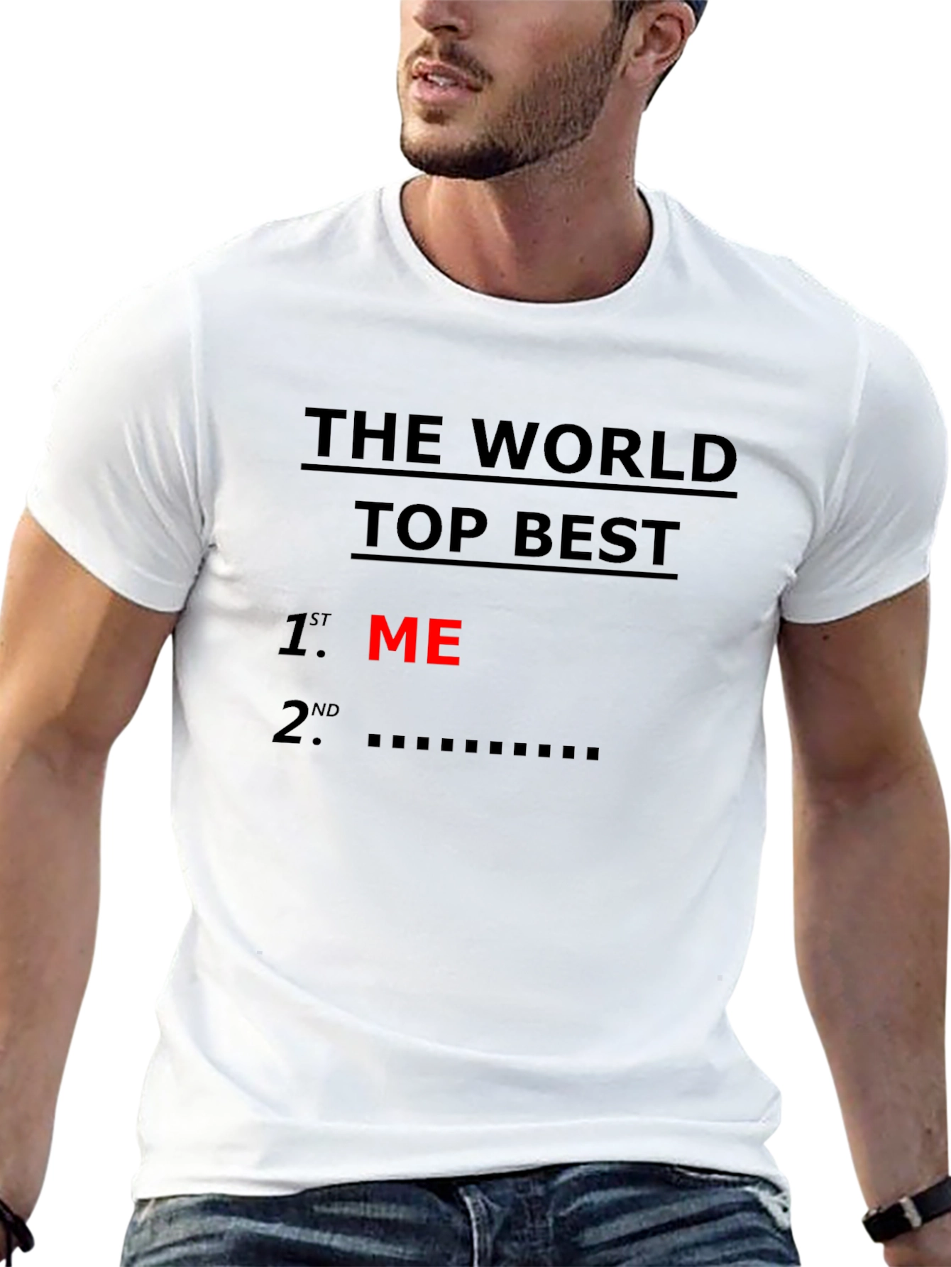 Black World's Top Best ME Graphic Tee view 13