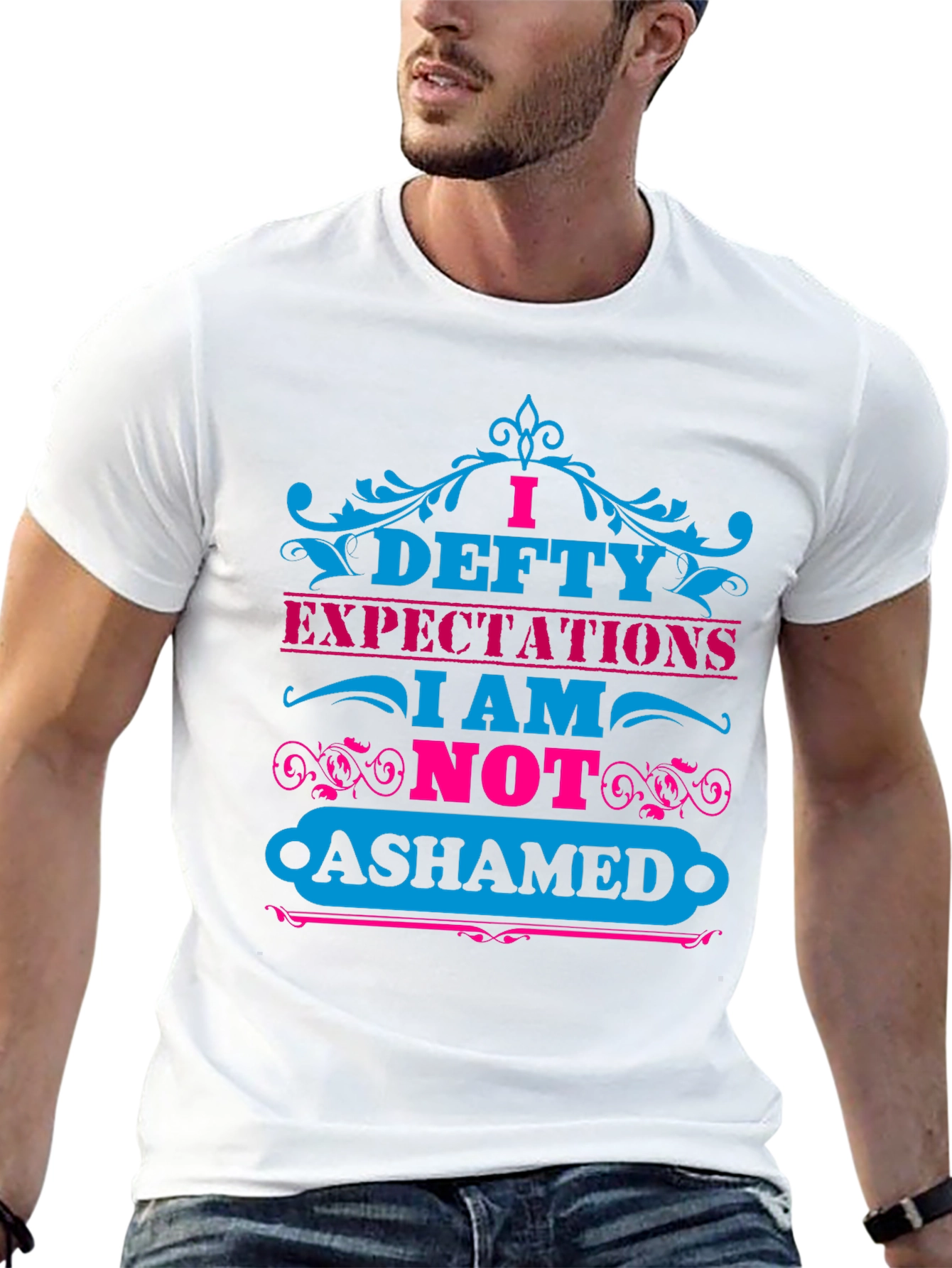 Black I Defty Expectations Graphic T-Shirt view 13