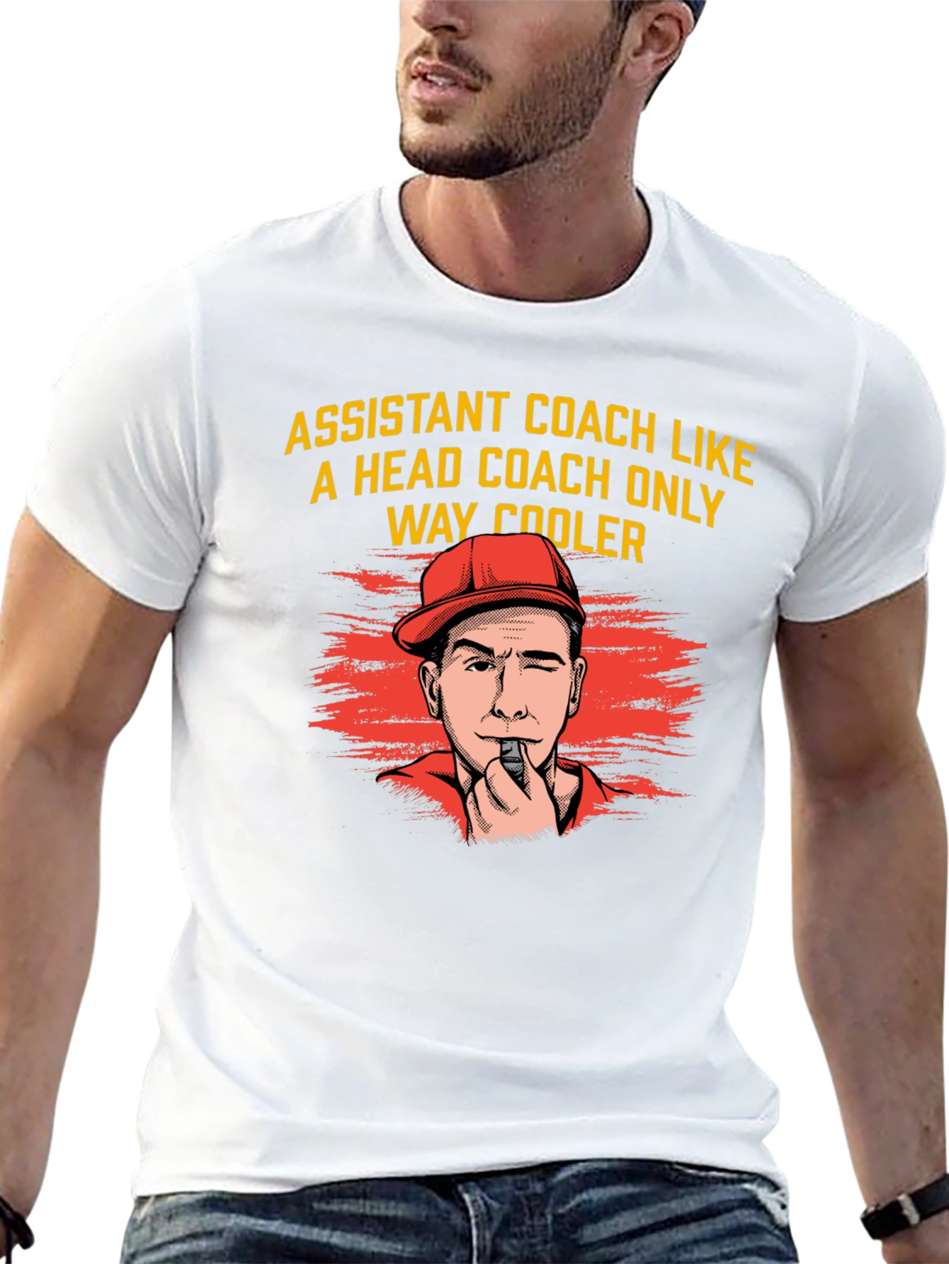 Black Assistant Coach Graphic Tee - Way Cooler Design! view 13