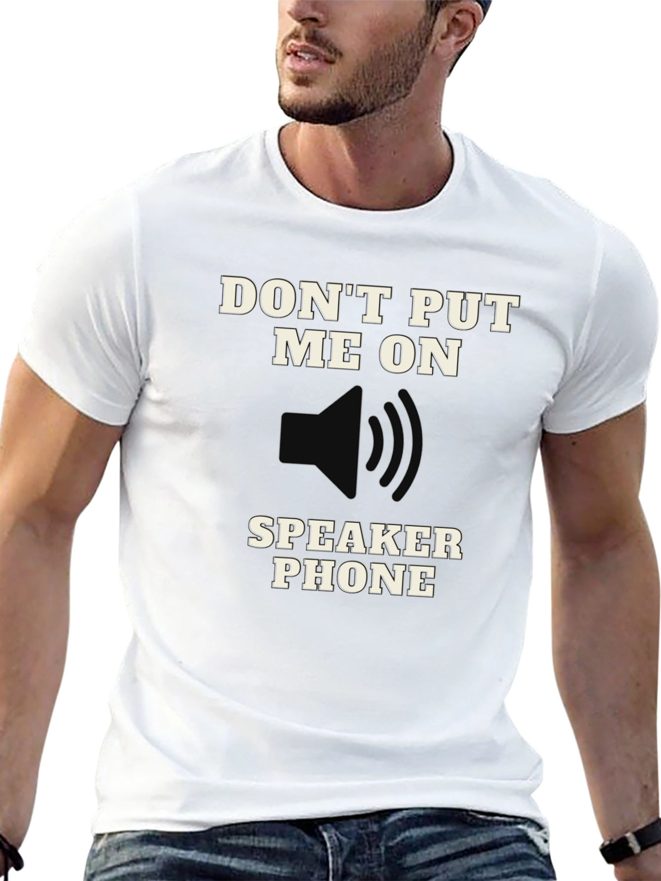 Black Don't Put Me on Speaker Phone T-Shirt view 13