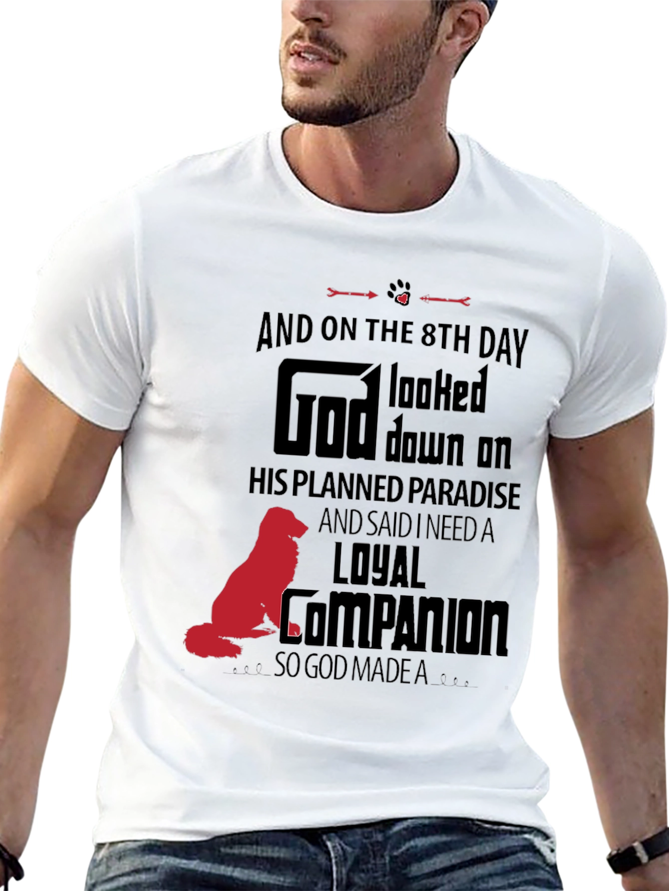 Dog Lover T-Shirt: Loyal Companion Design - 13
