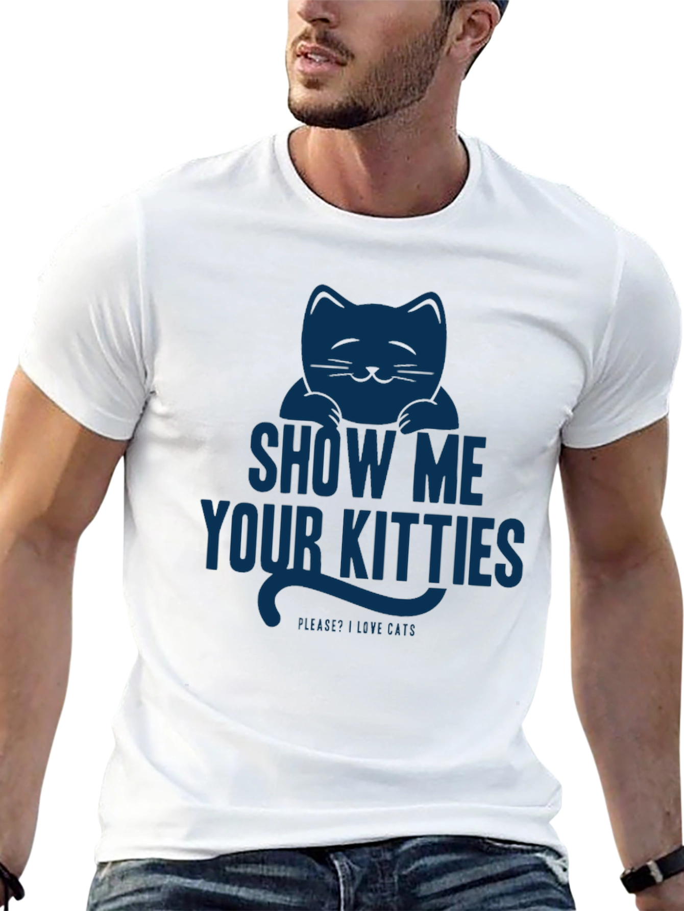 Black Show Me Your Kitties T-Shirt - Funny Cat Lover Tee view 13