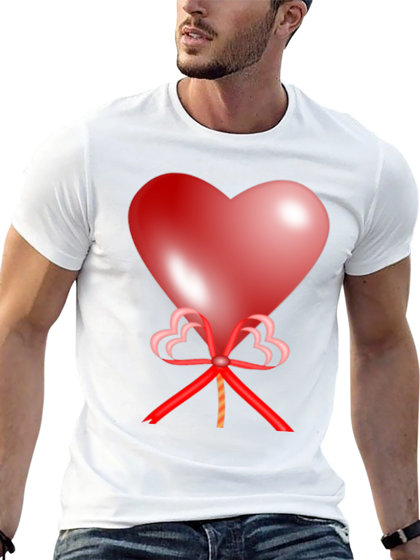 Black Heart Balloon Graphic Tee - Love is in the Air! view 13