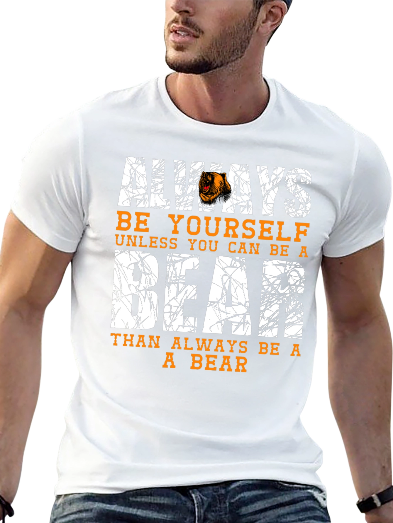 Black Always Be Yourself Unless You Can Be A Bear Funny T-Shirt view 13